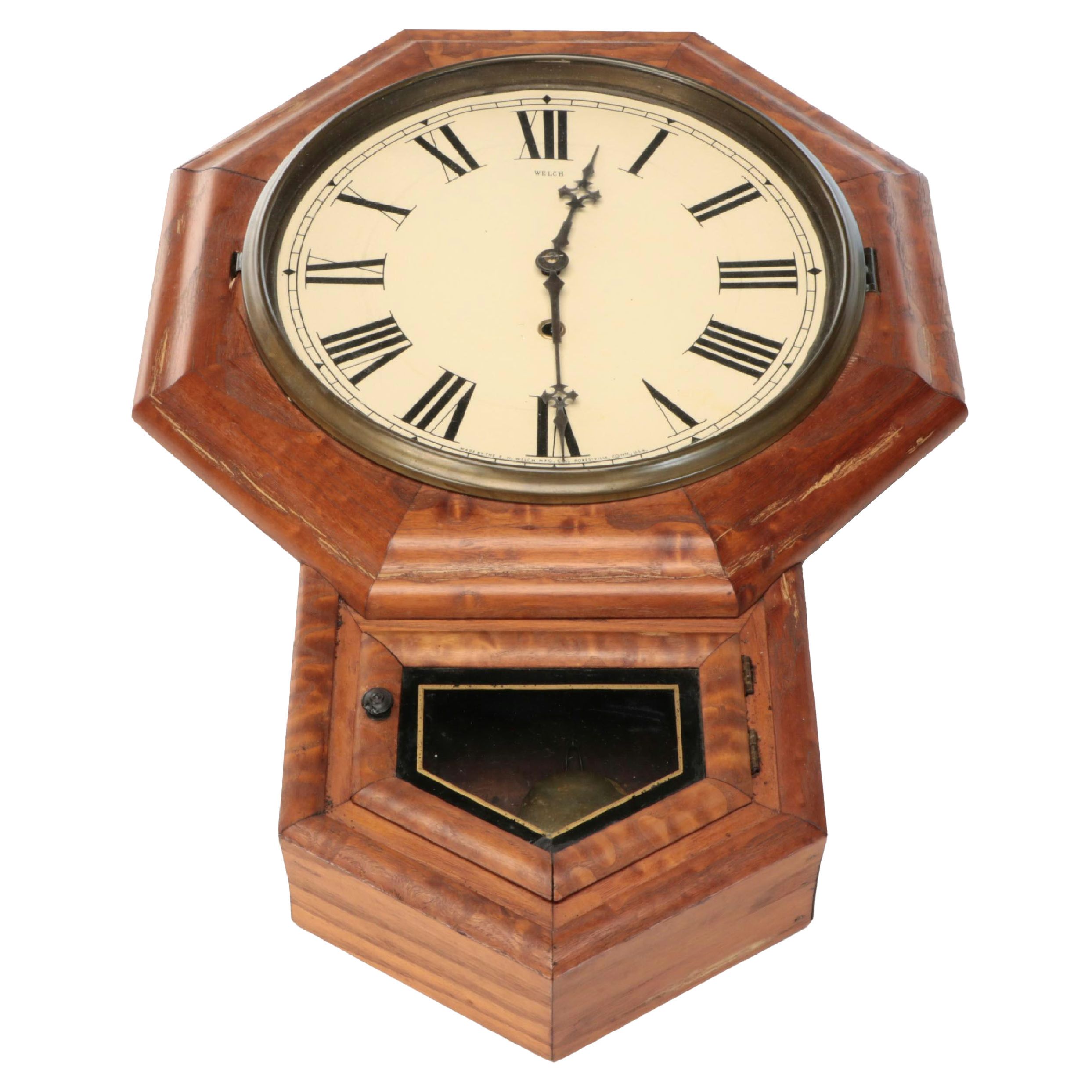 Welch Wood Schoolhouse Regulator Clock