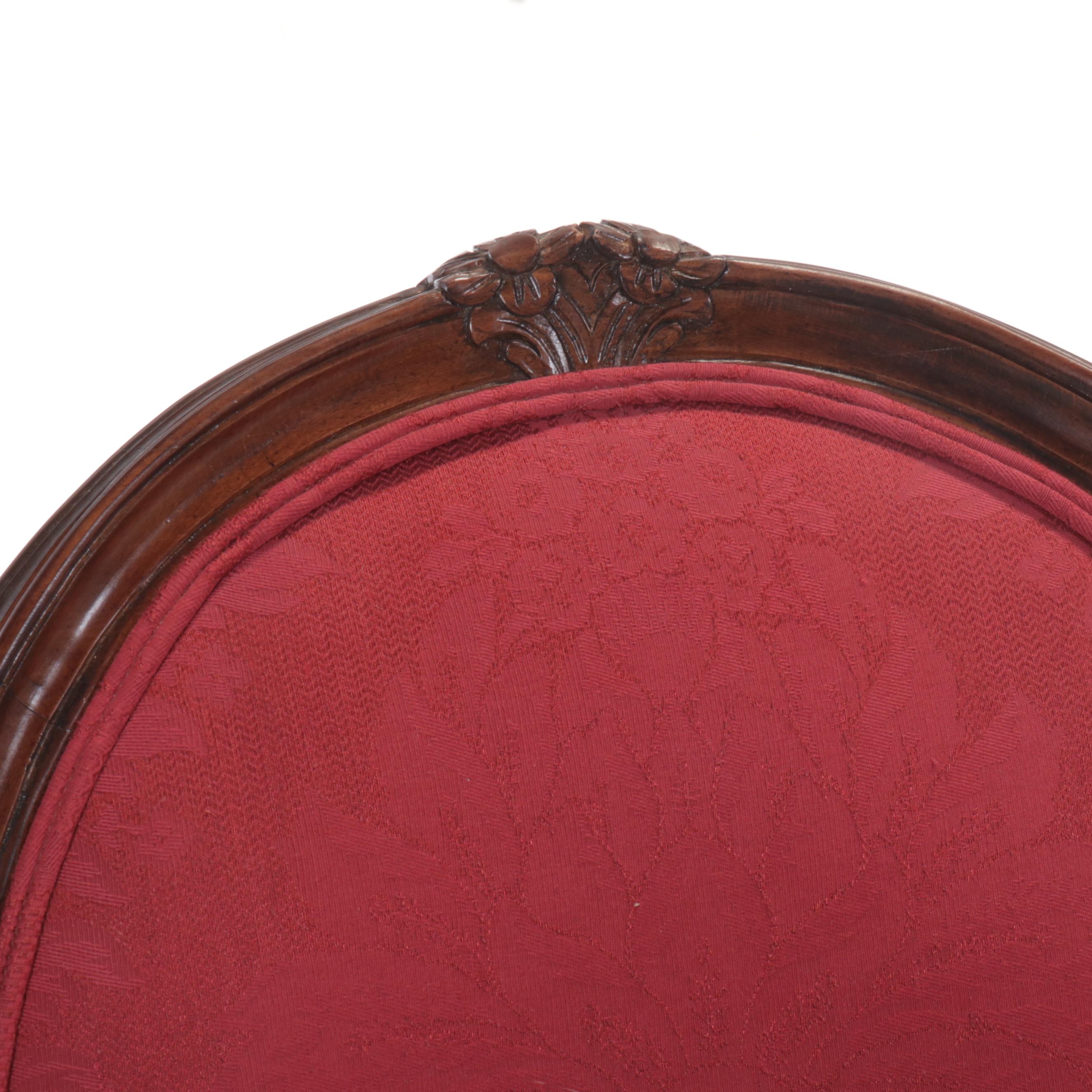 Pair of Century Furniture Louis XVI Style Cameo Back Armchairs