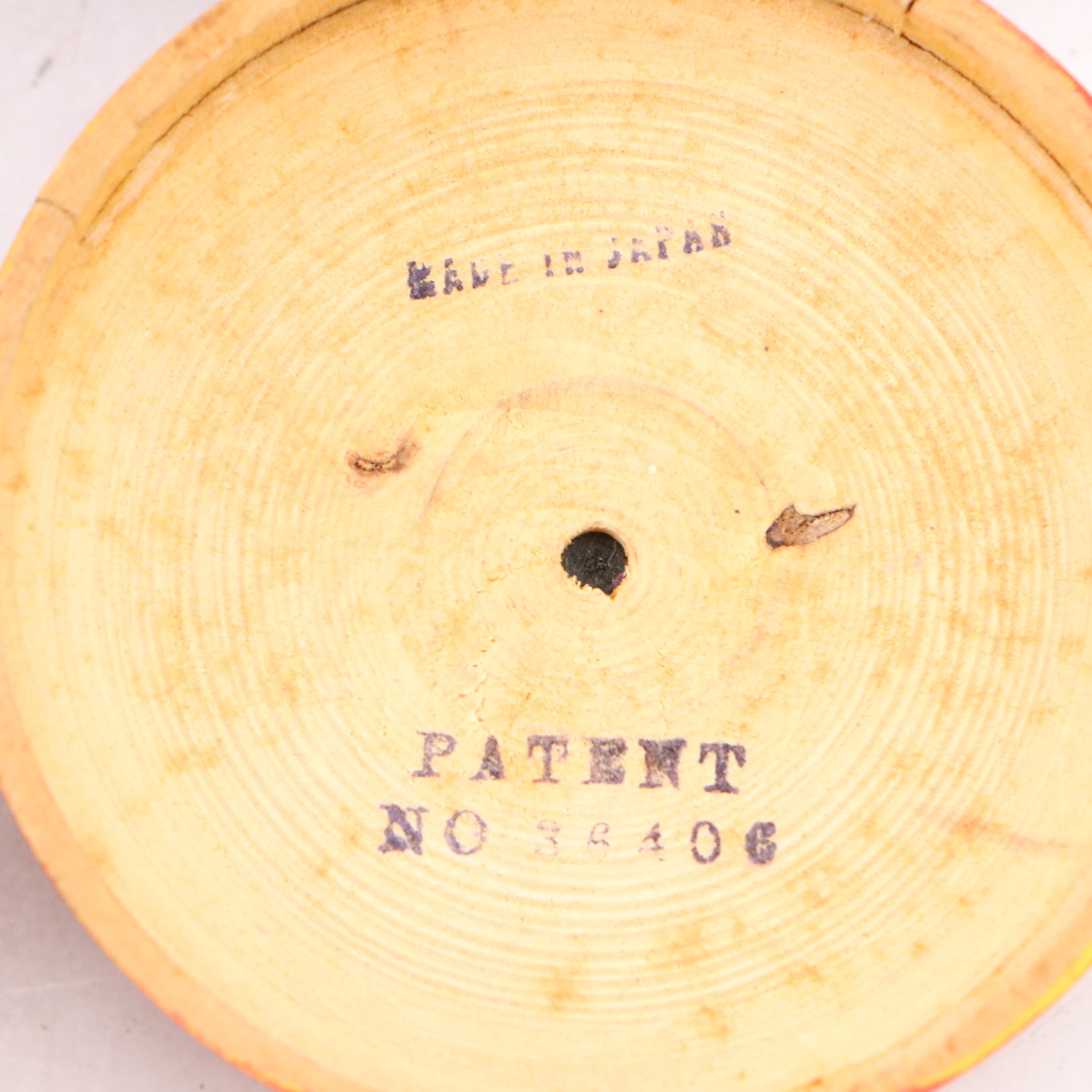 Vintage Japanese Hand-Painted Apple Boxes with Horse Roulette Game