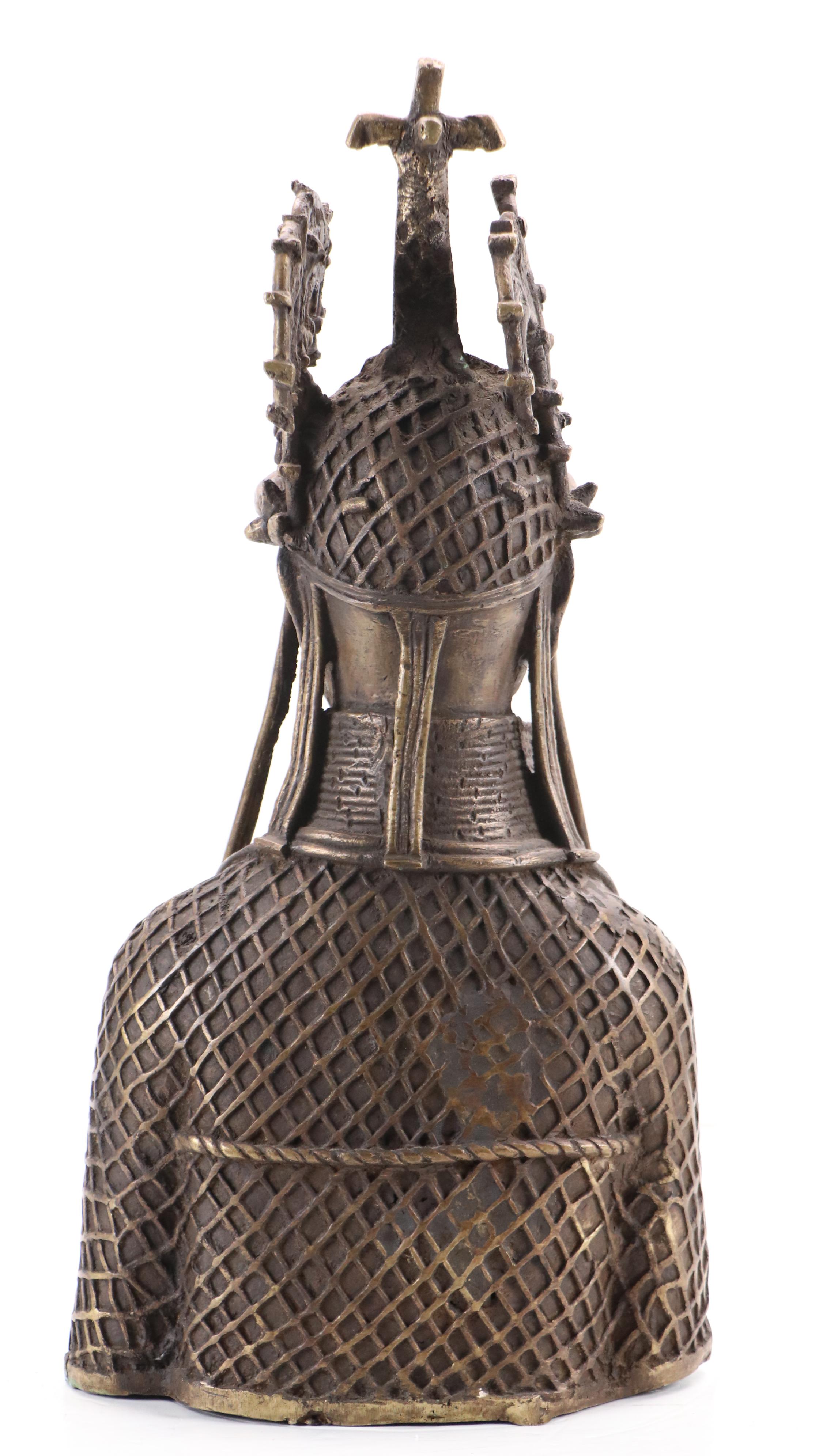 Benin Bronze Ọ́bà King Bust