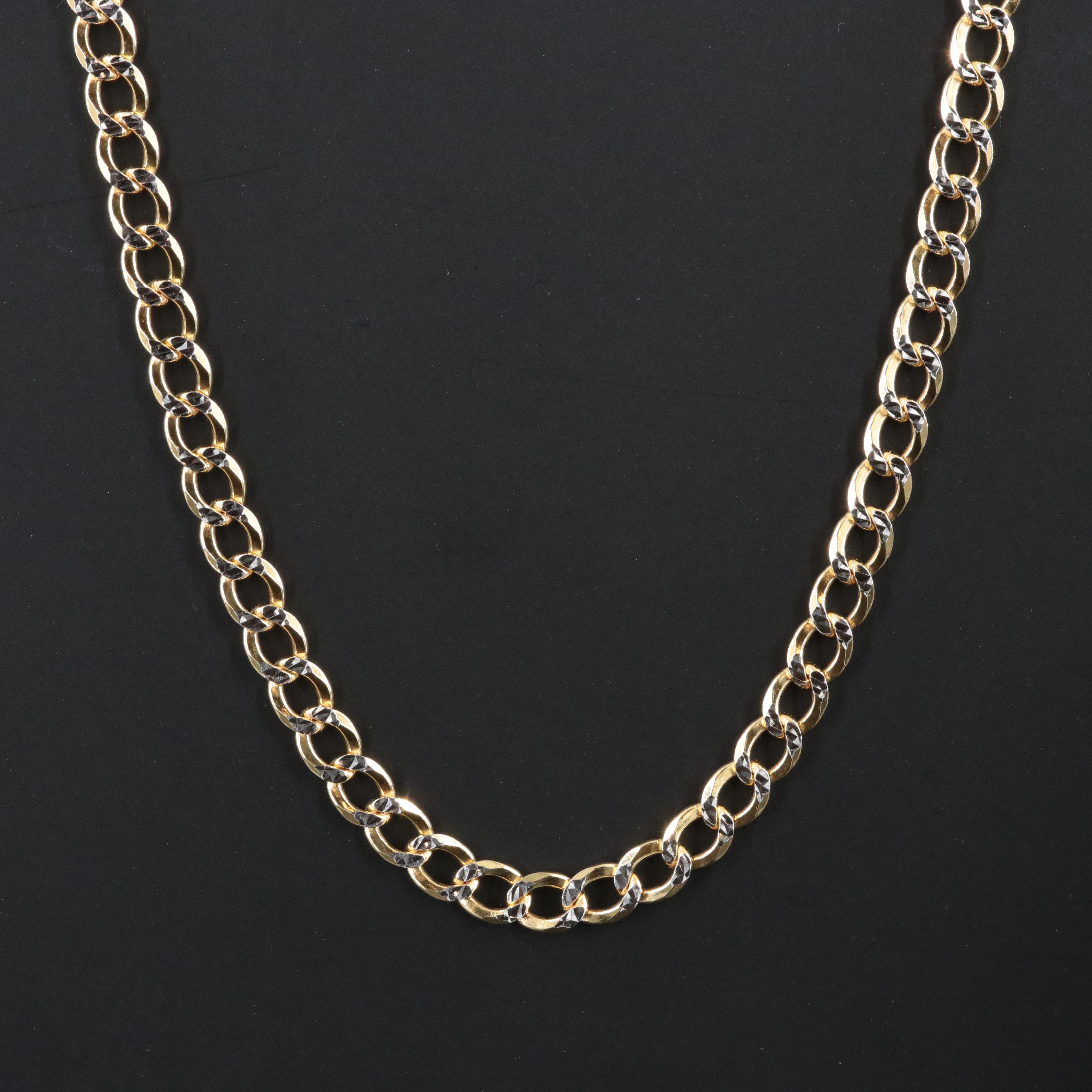 Sterling Curb Chain Necklace