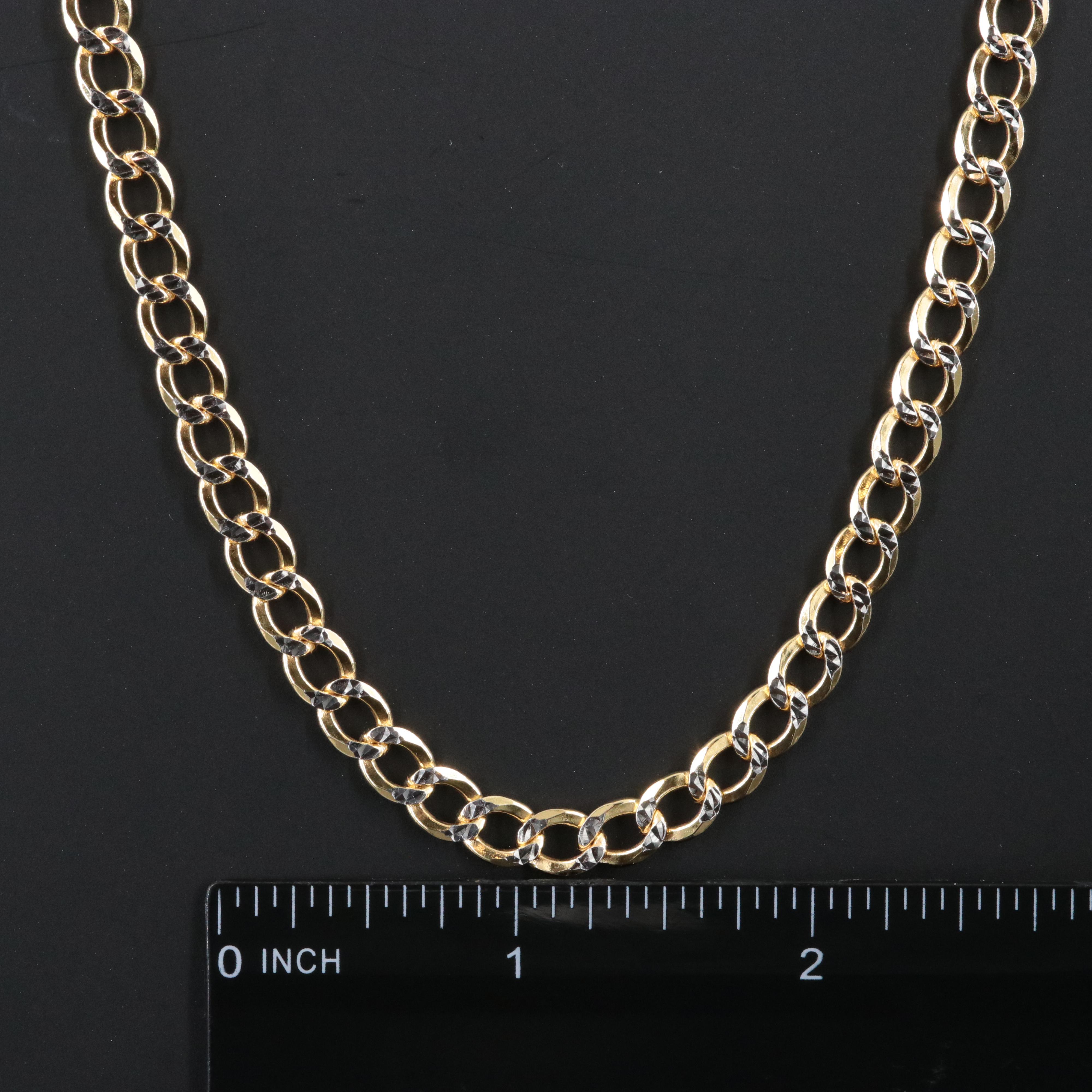Sterling Curb Chain Necklace