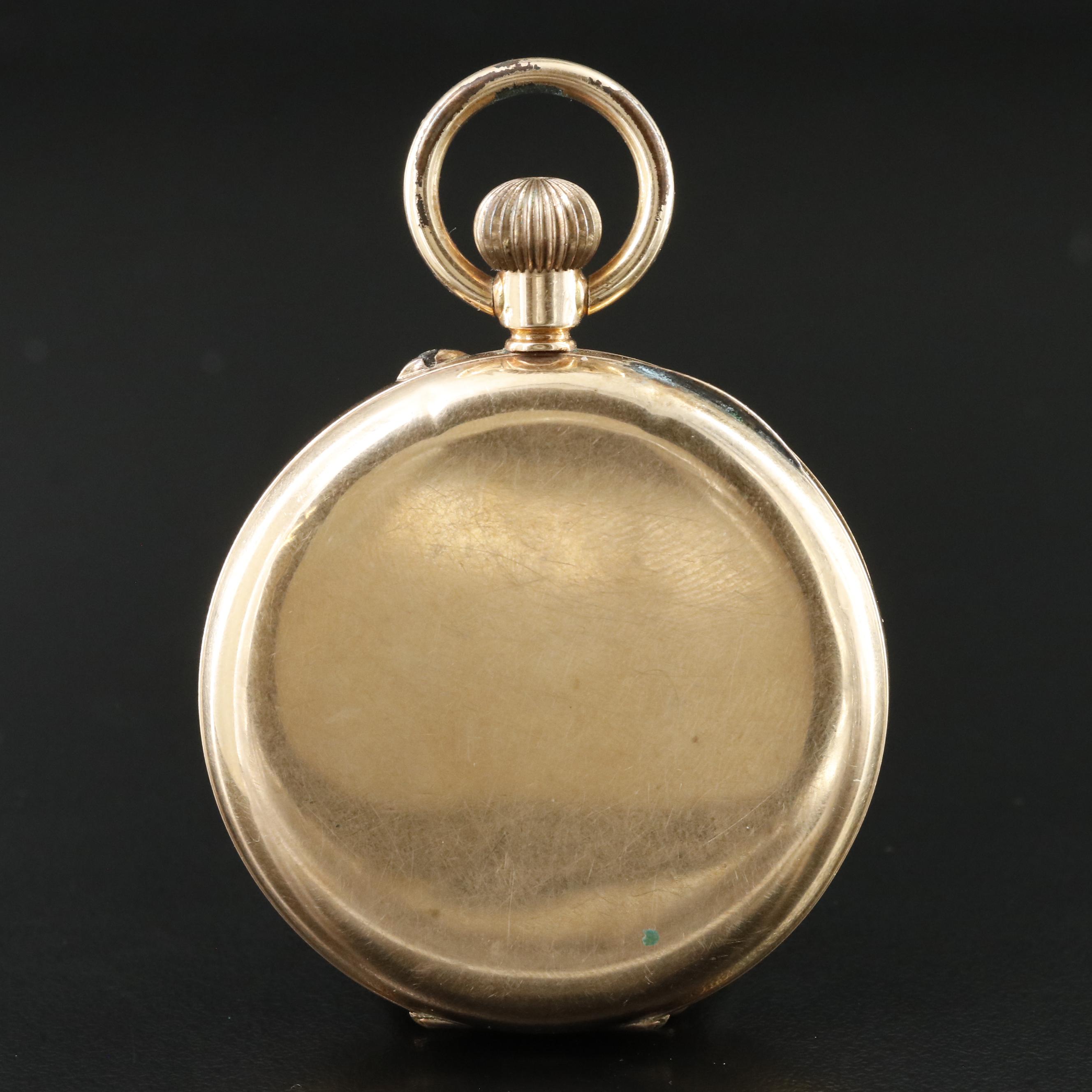 14K Half Hunter Pocket Watch