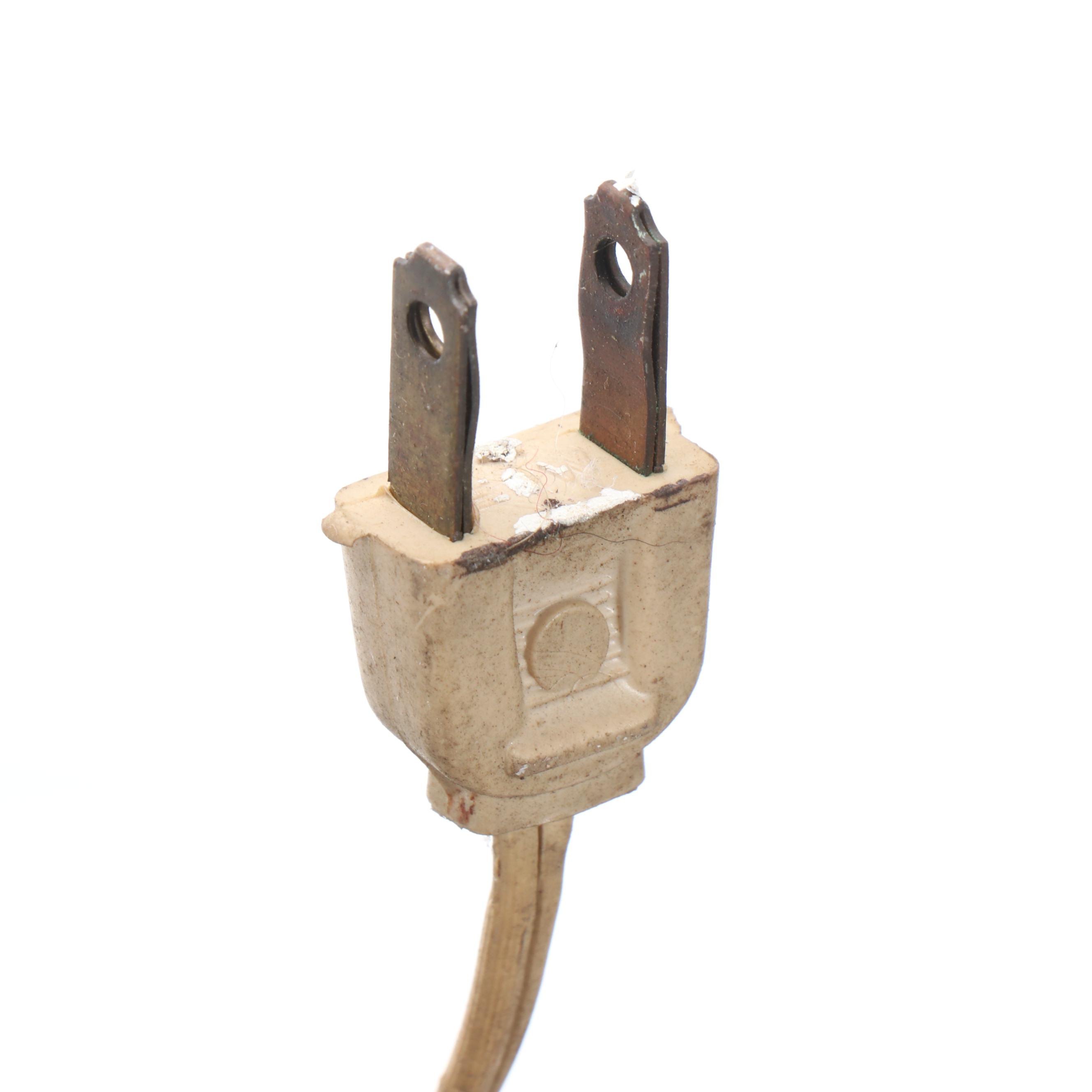 Hollywood Regency Style Paint-Decorated Glass Accent and Table Lamps, Vintage