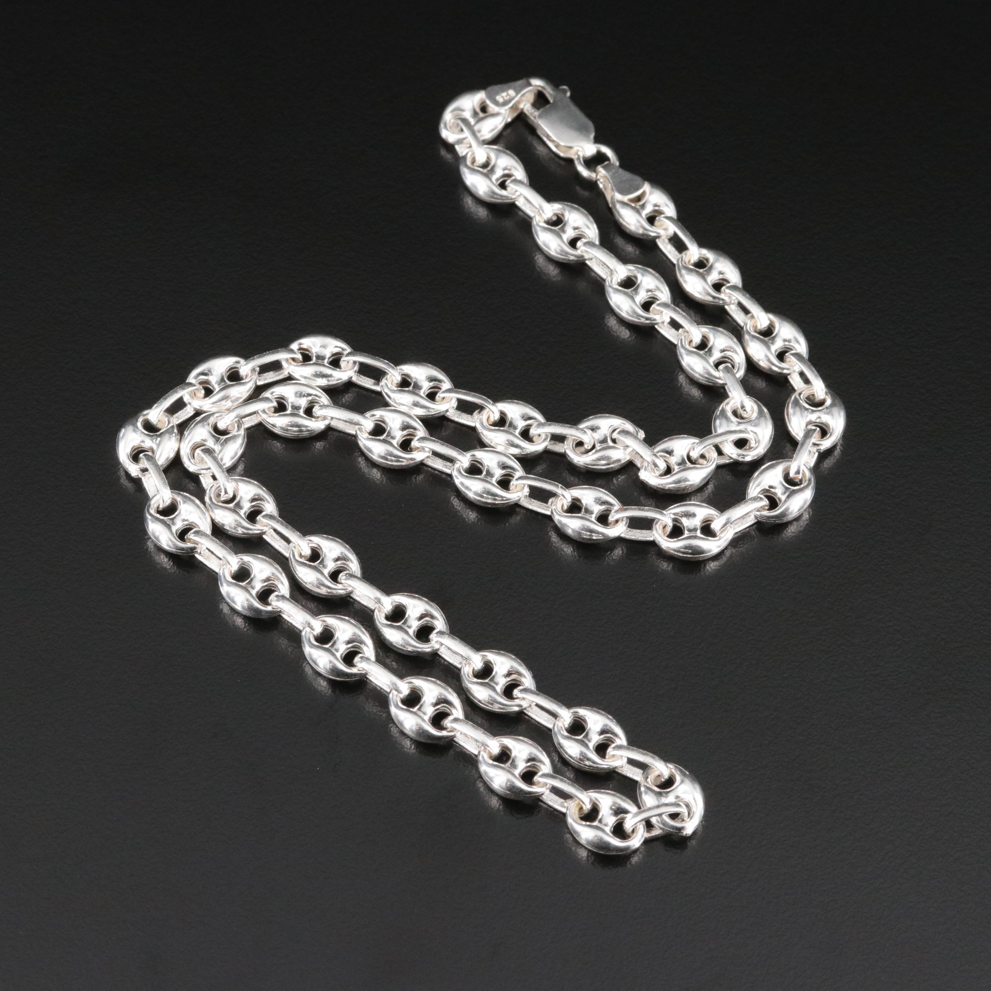 Sterling Mariner Chain Necklace