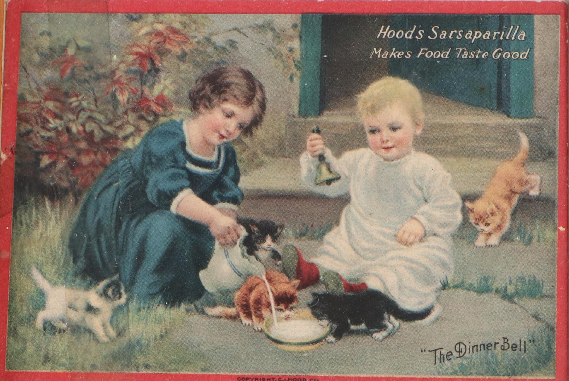 Harding & Co and C. I. Hood & Co. Advertisements with Novelty Postcards
