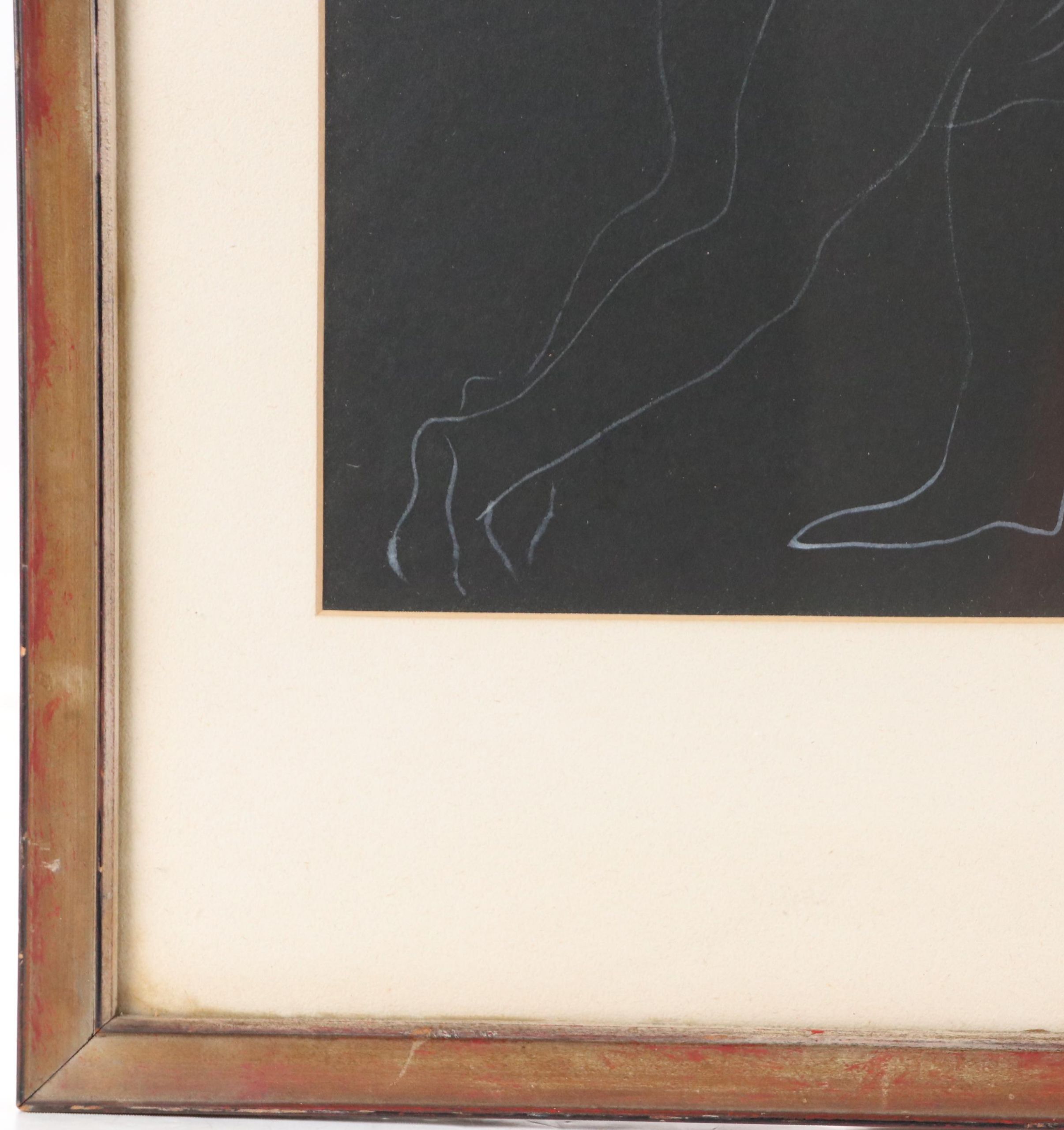 Gestural Drawing of Man Spanking Woman