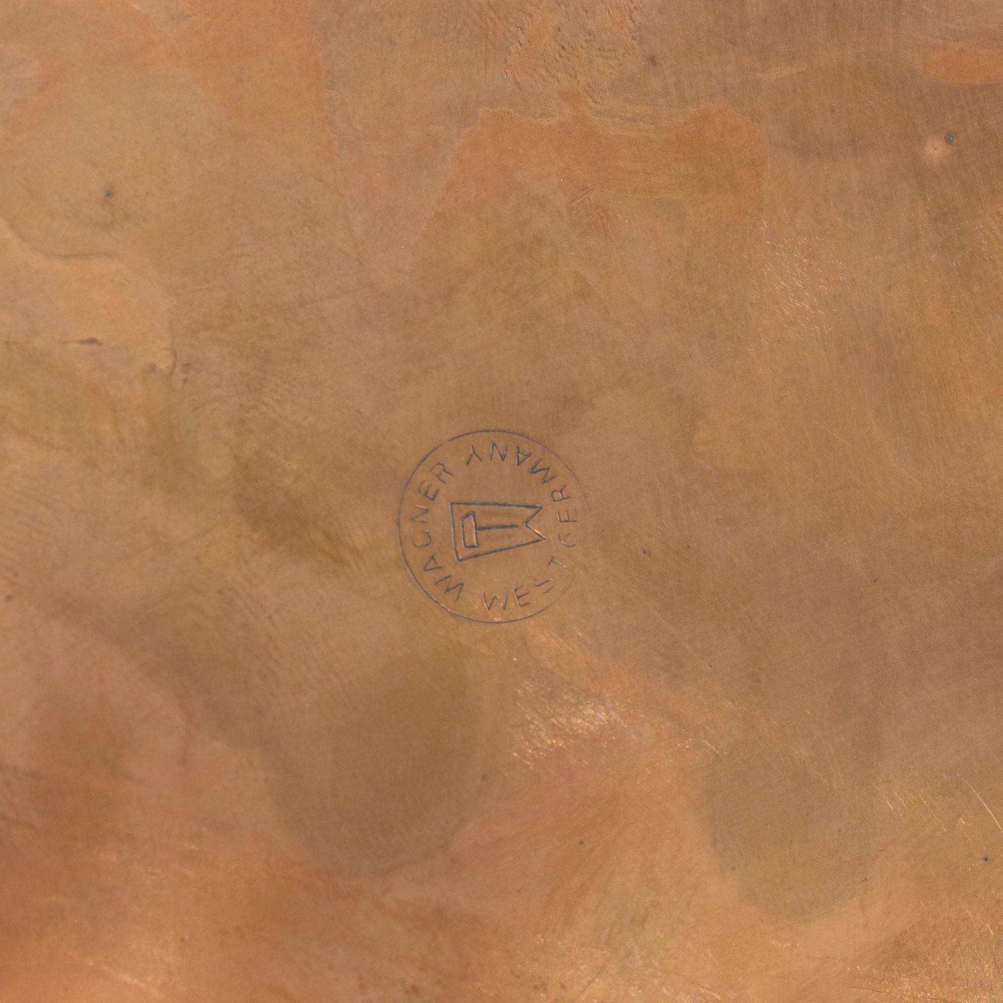 Wager Copper & Wicker Teapot with Cups & Serving Tray