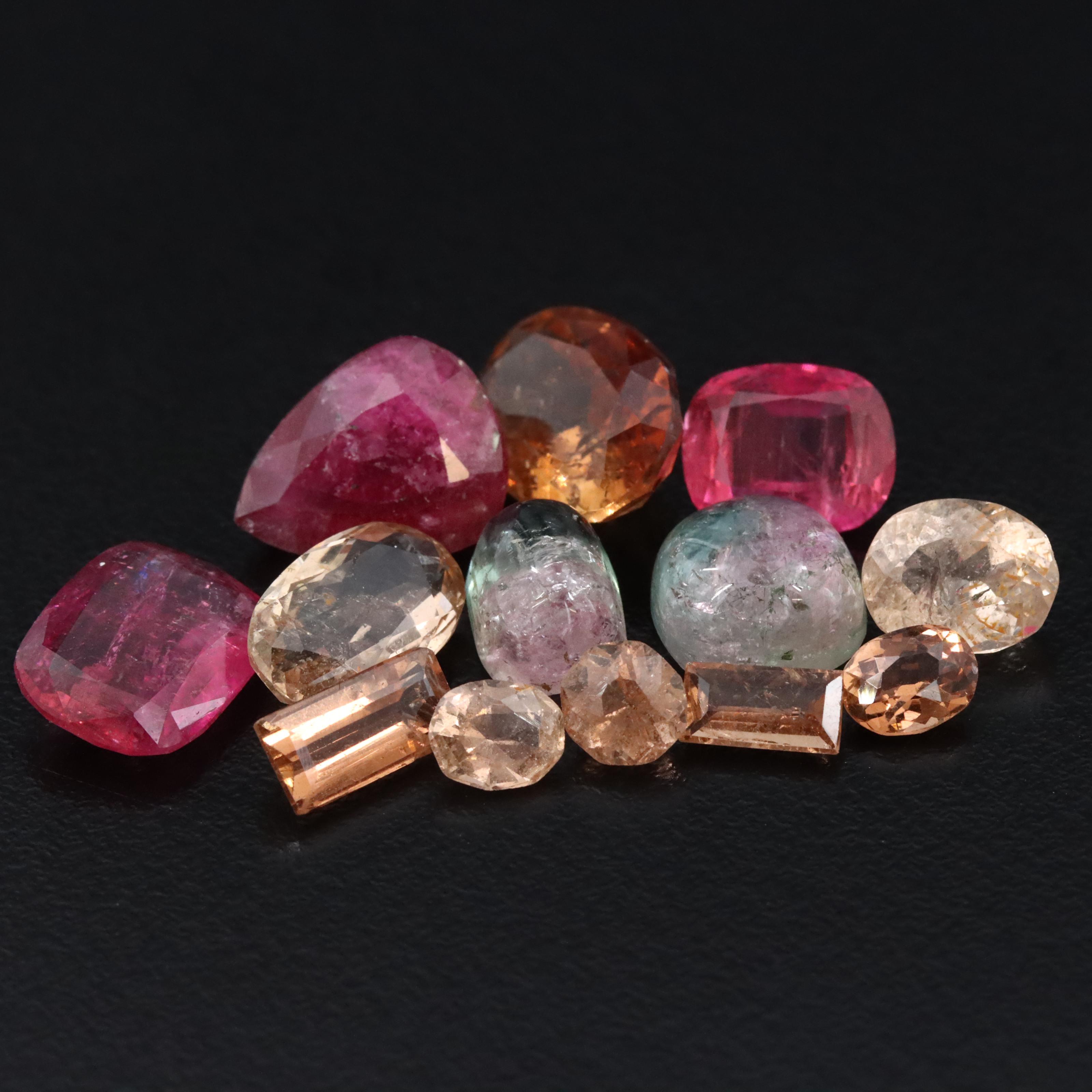 Loose 25.68 CT Tourmalines