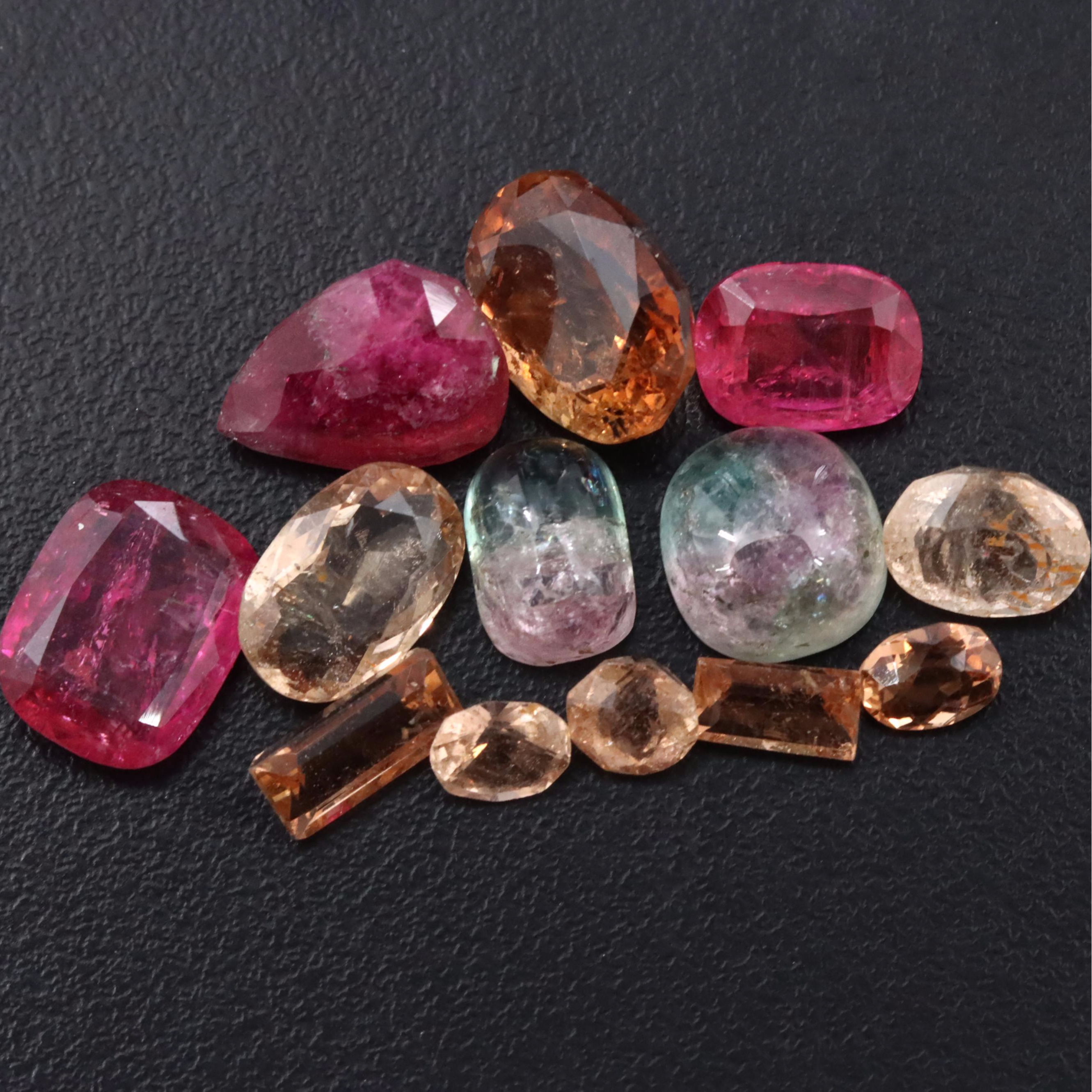 Loose 25.68 CT Tourmalines