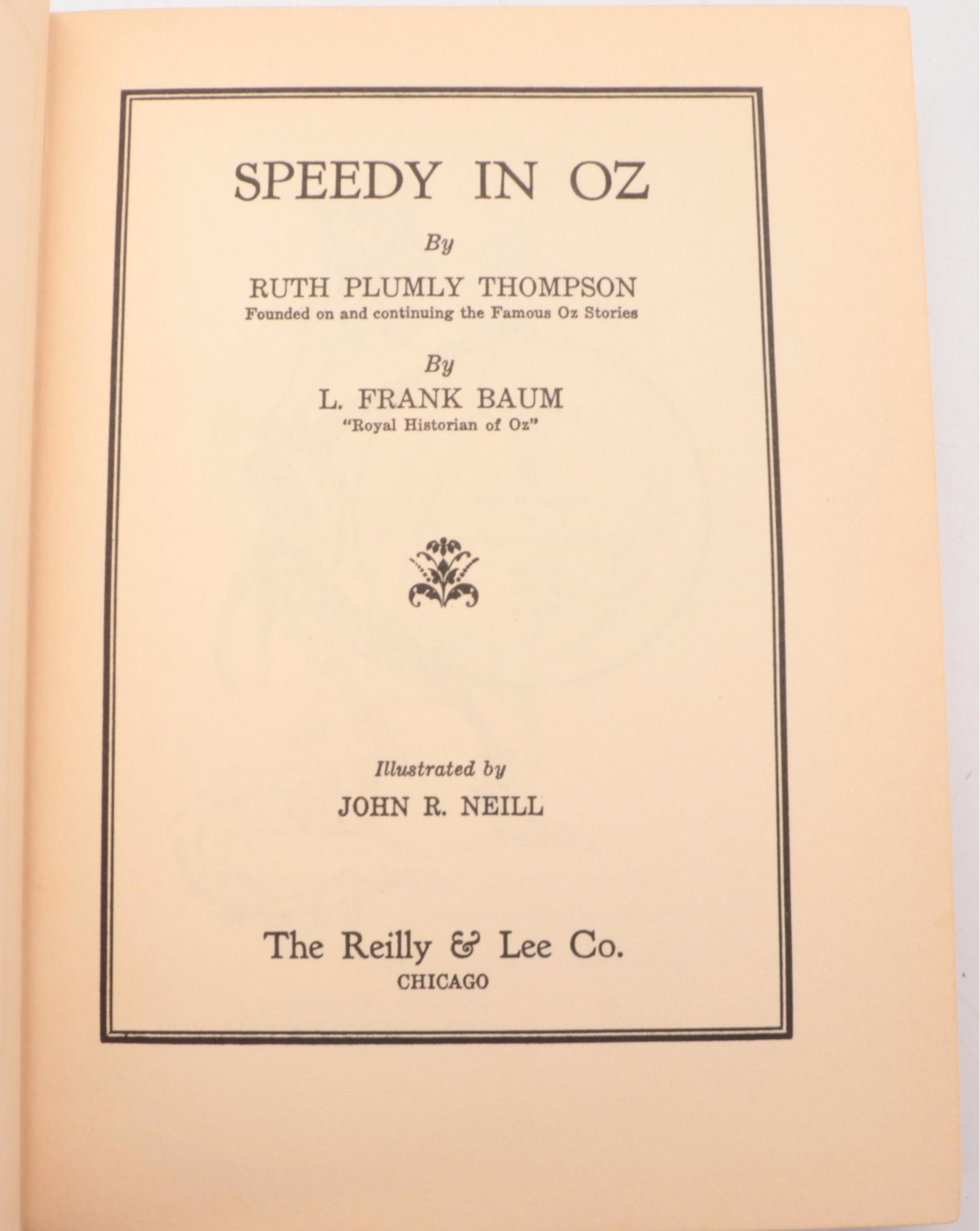 "The Lost King of Oz," "Speedy in Oz," and More "Oz" Vintage Books