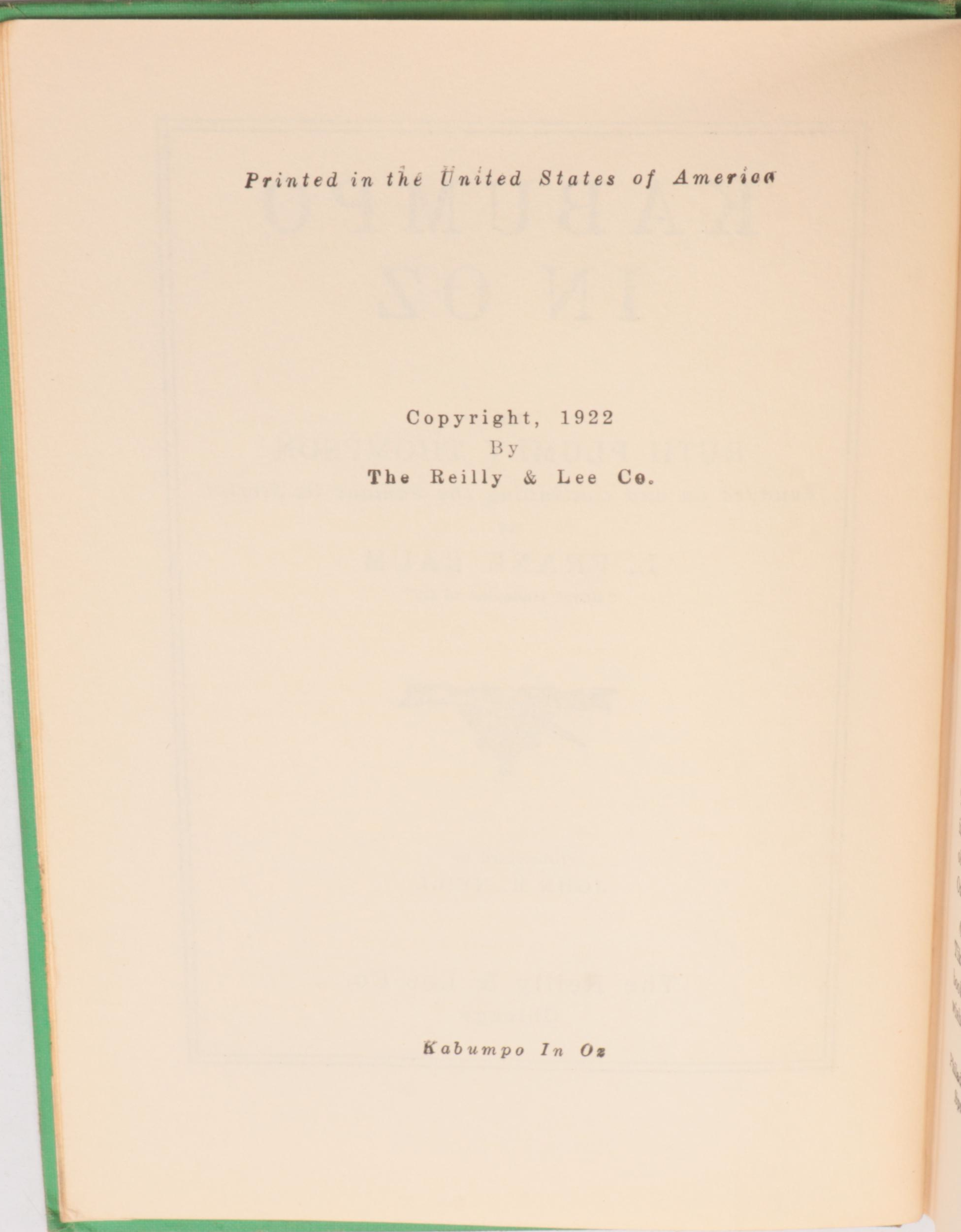 "The Lost King of Oz," "Speedy in Oz," and More "Oz" Vintage Books