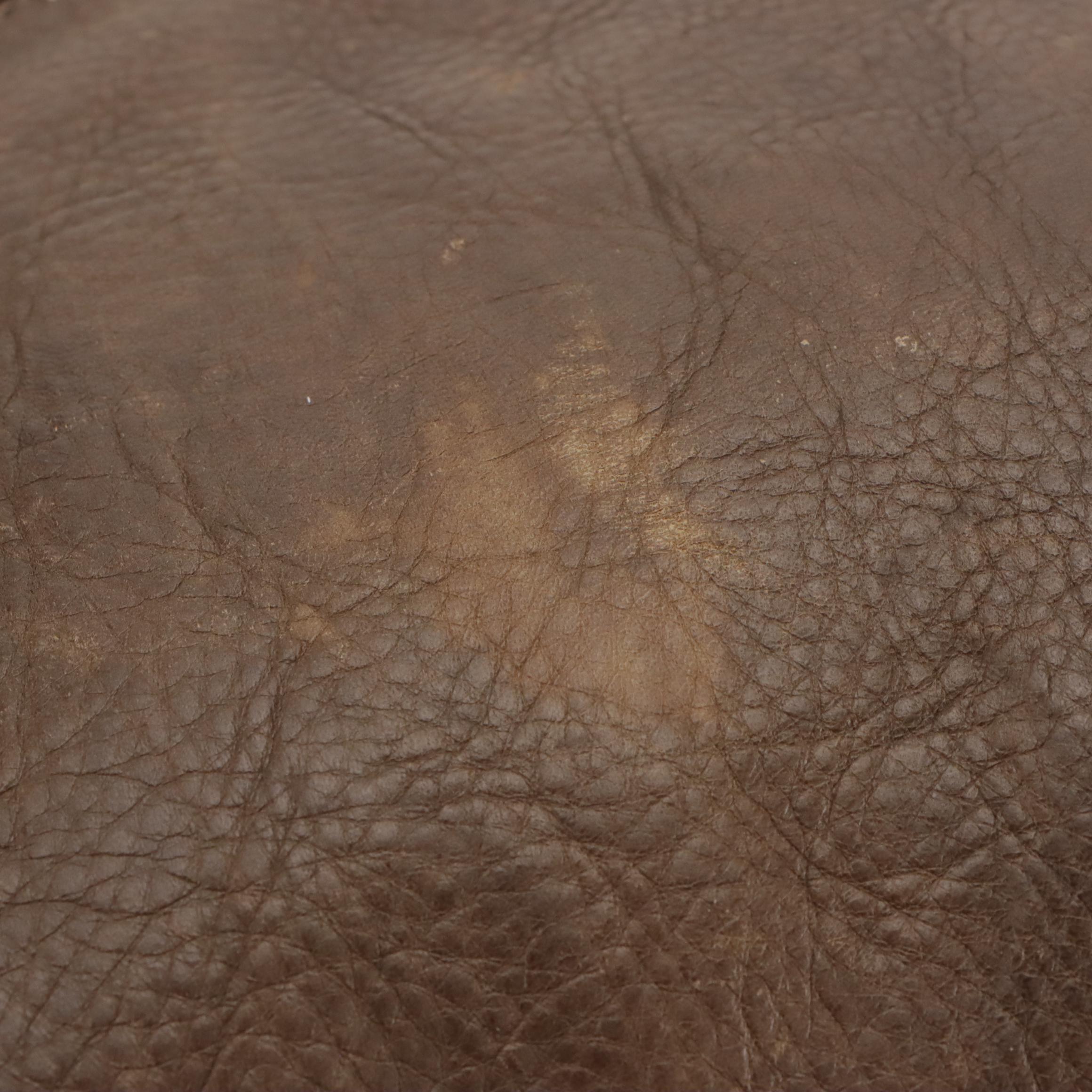 Chloé Paddington Side-Pocket Satchel Bag in Brown Grained Leather