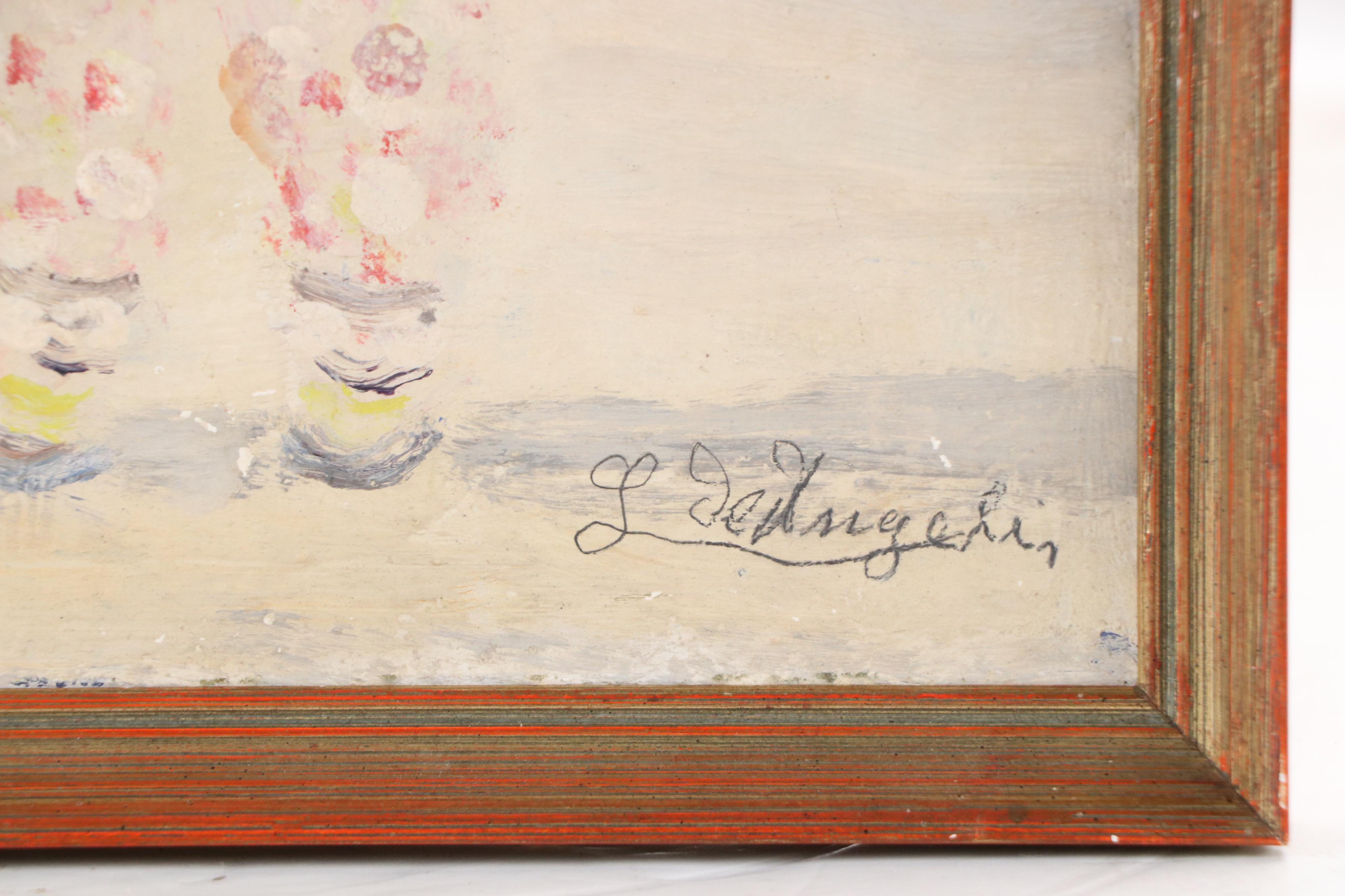 Impressionistic Gouache Painting of Musician