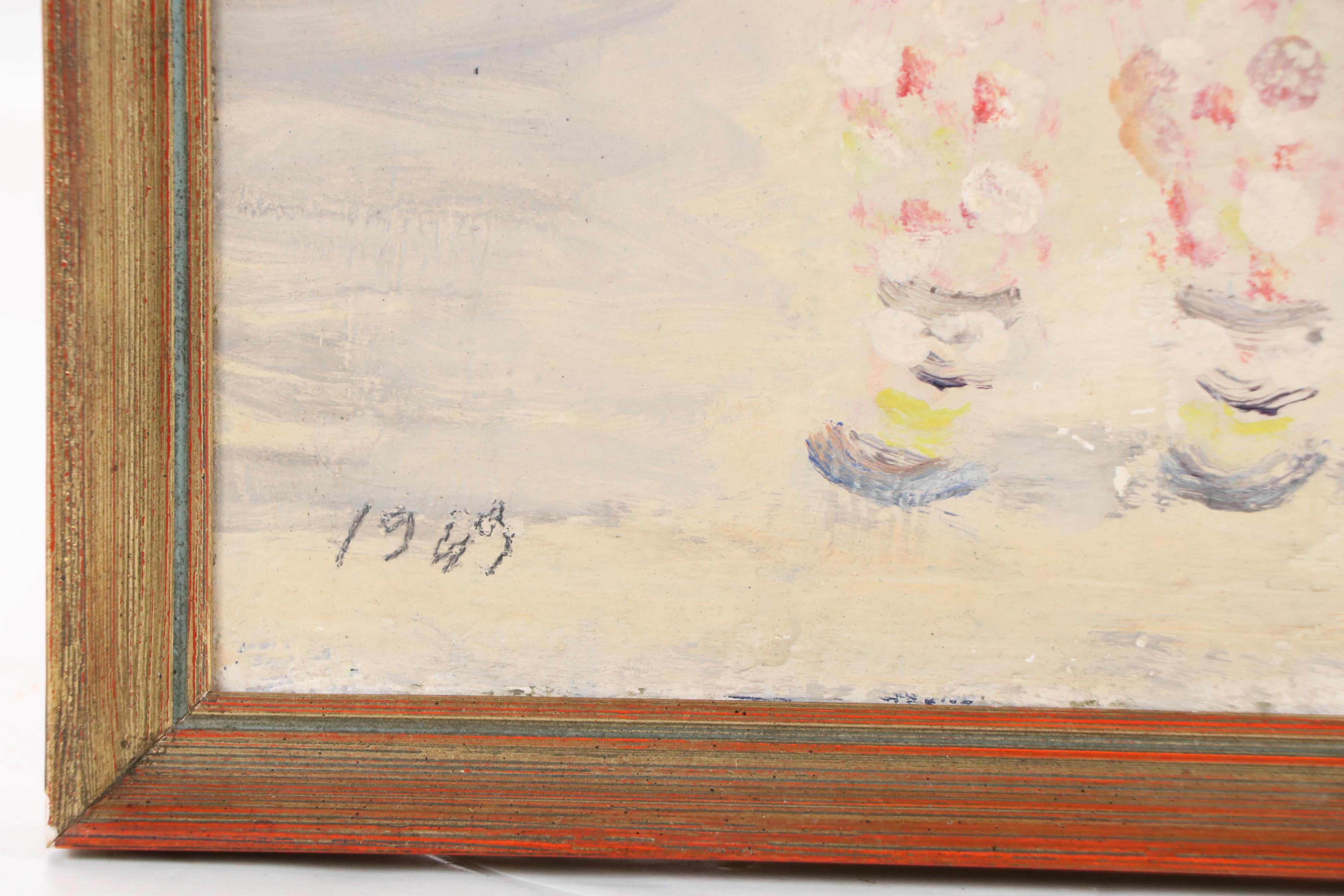 Impressionistic Gouache Painting of Musician