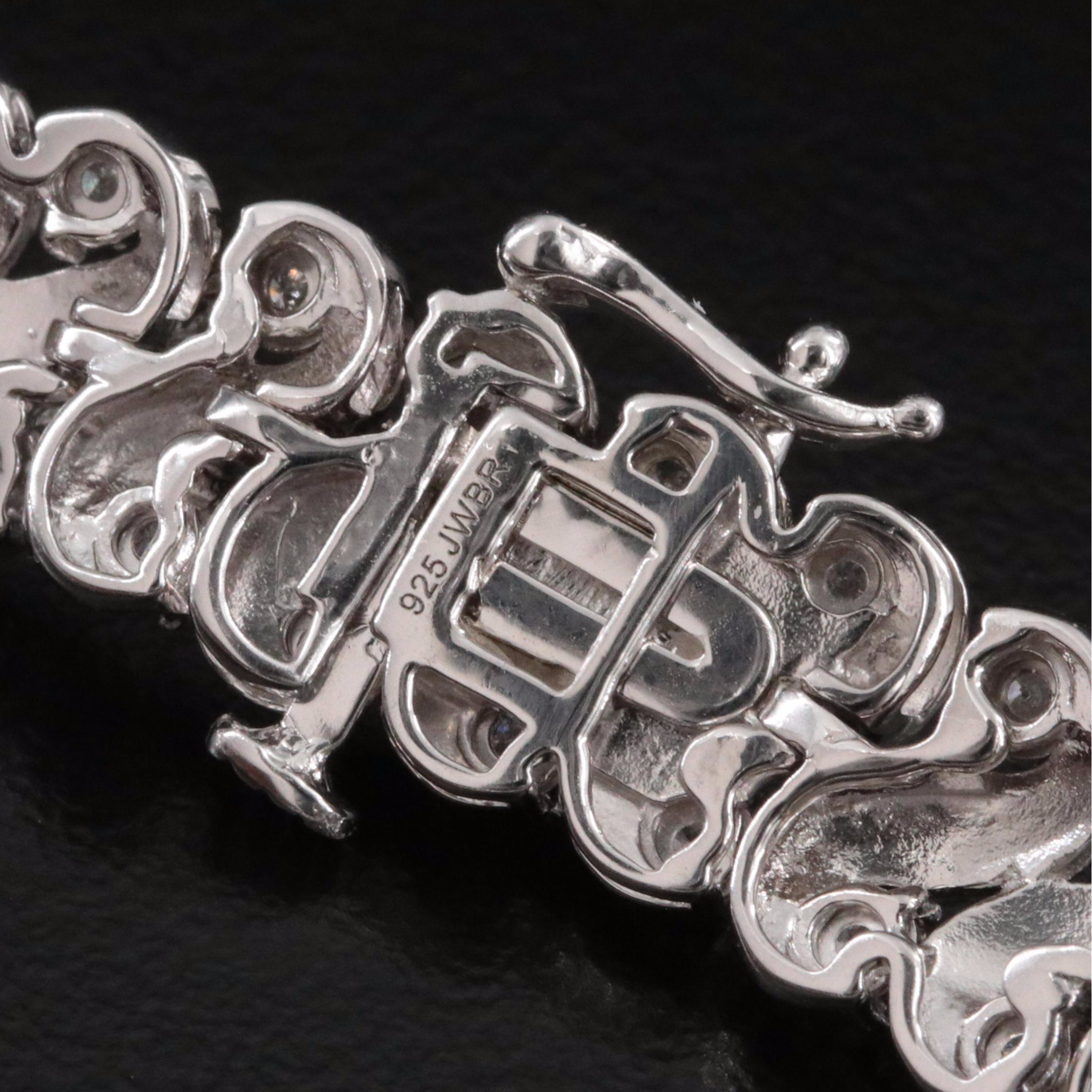 Sterling 1.00 CTW Diamond Bracelet