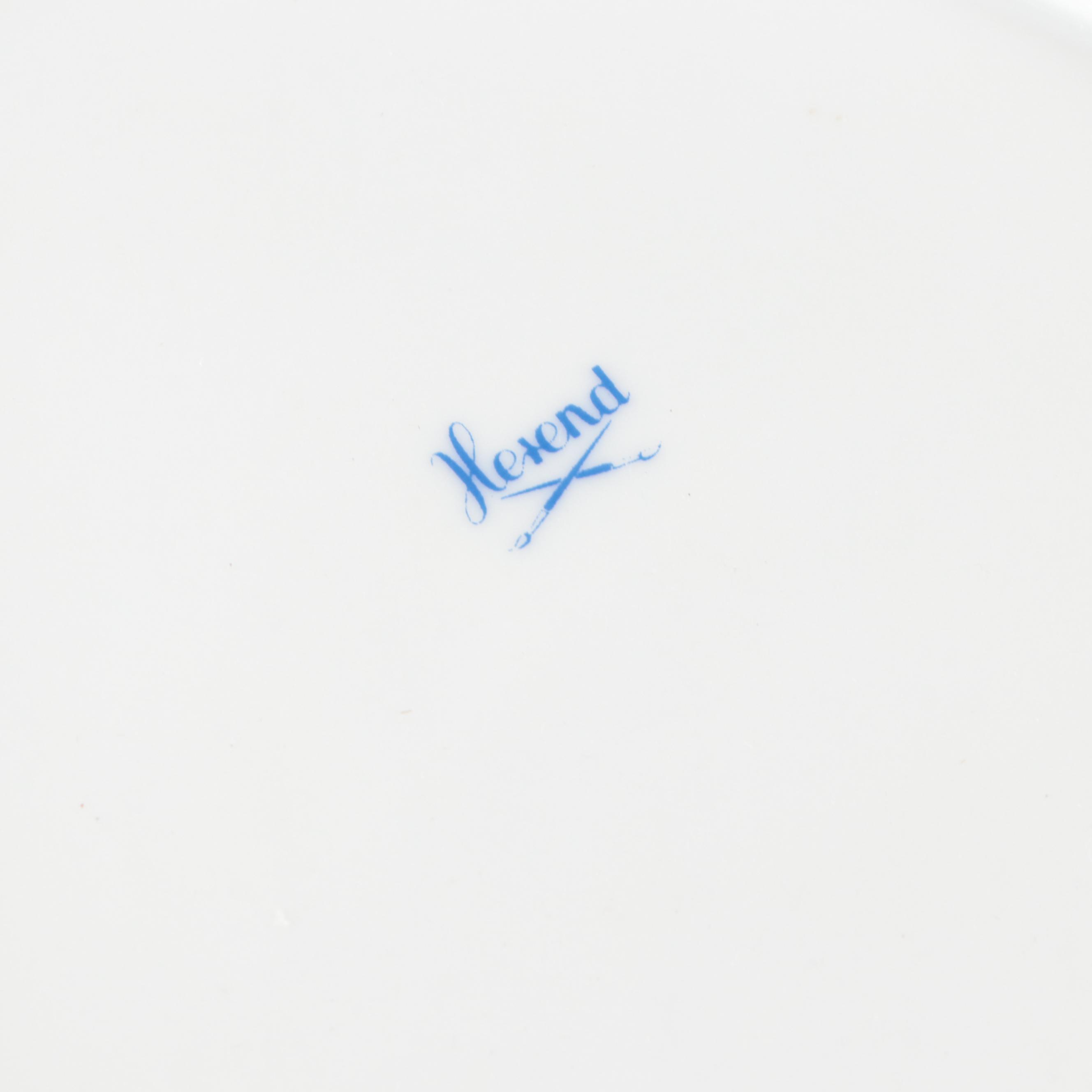 Herend "Printemps" Porcelain Leaf Dishes