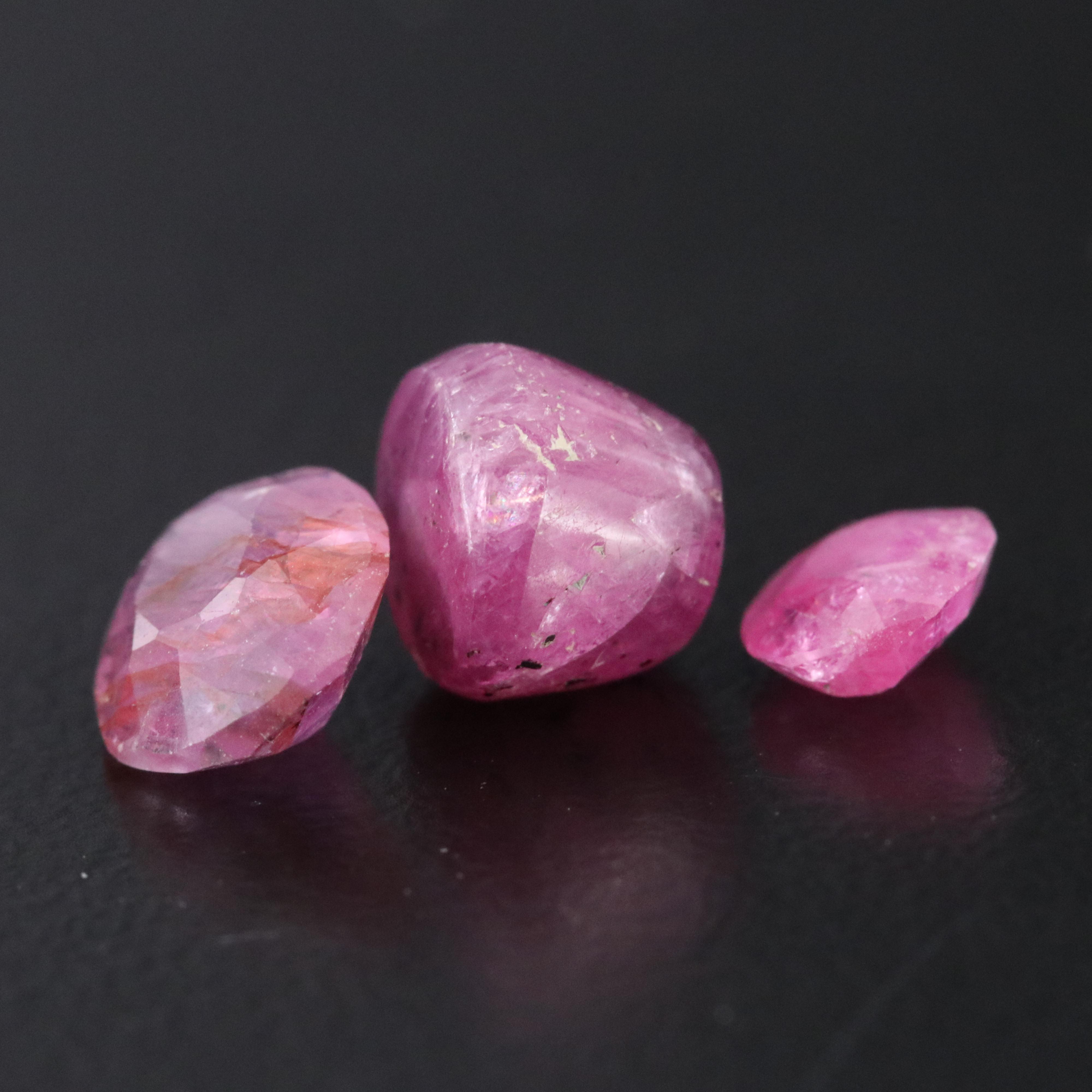 Loose 37.97 CTW Ruby, Tourmaline and Sphene