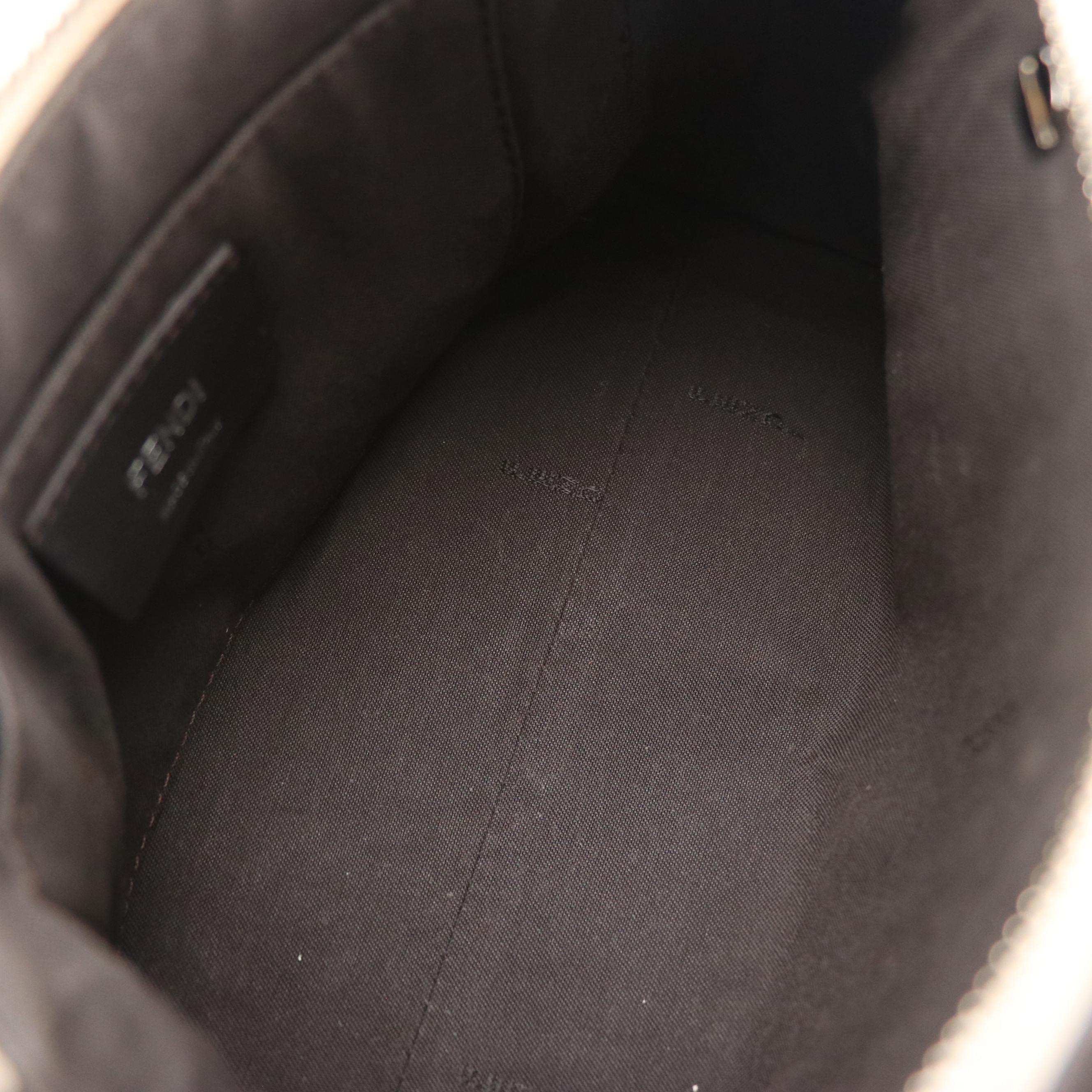 Fendi Vitello Dolce Flower and Studded Mini By The Way Camelia Two-Way Bag