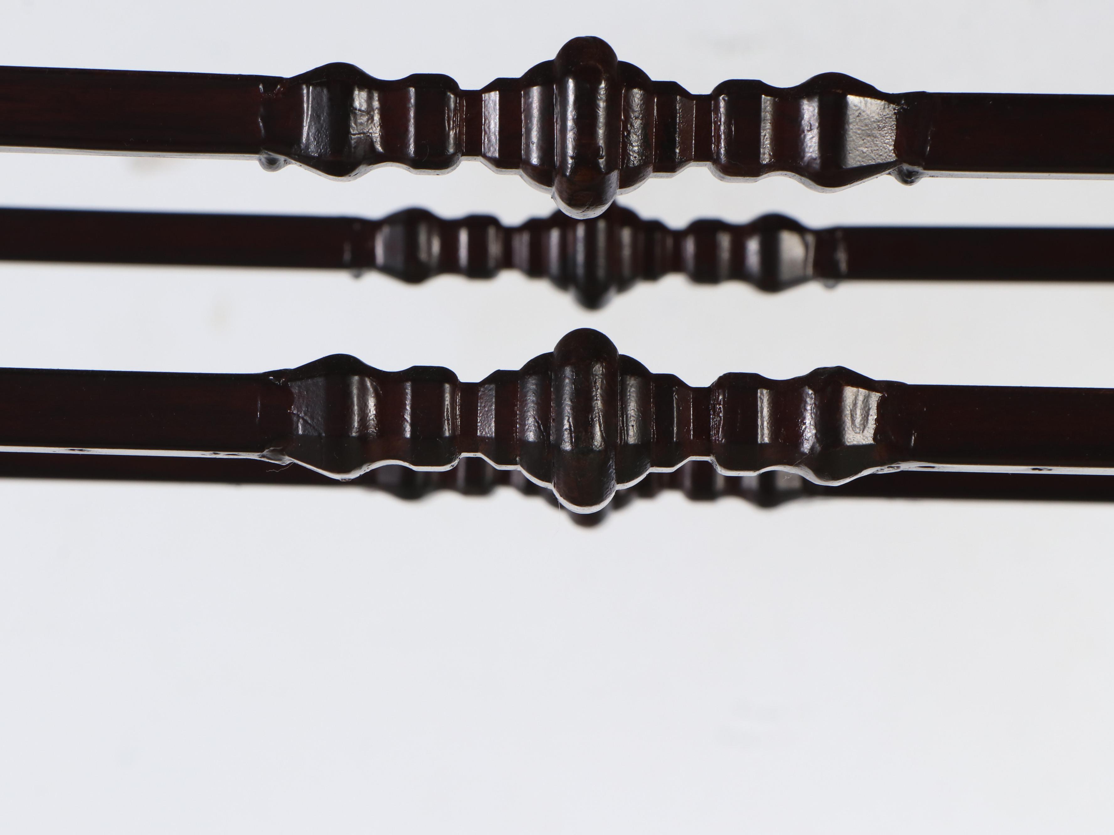 Five-Tiered Metal Étagère with Glass Shelves