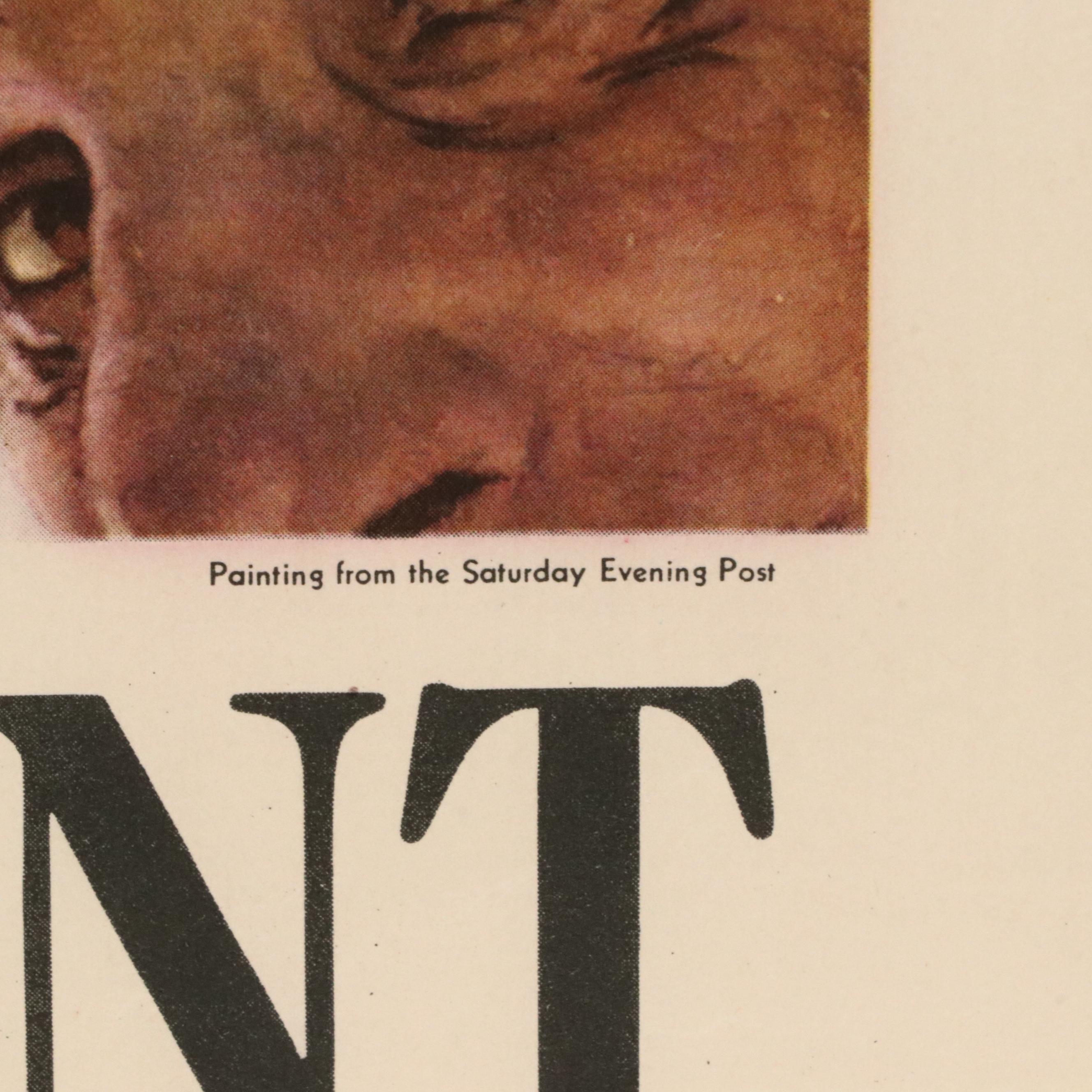 WWII OWI War Bonds Poster After Norman Rockwell "Ours... to fight for," 1943