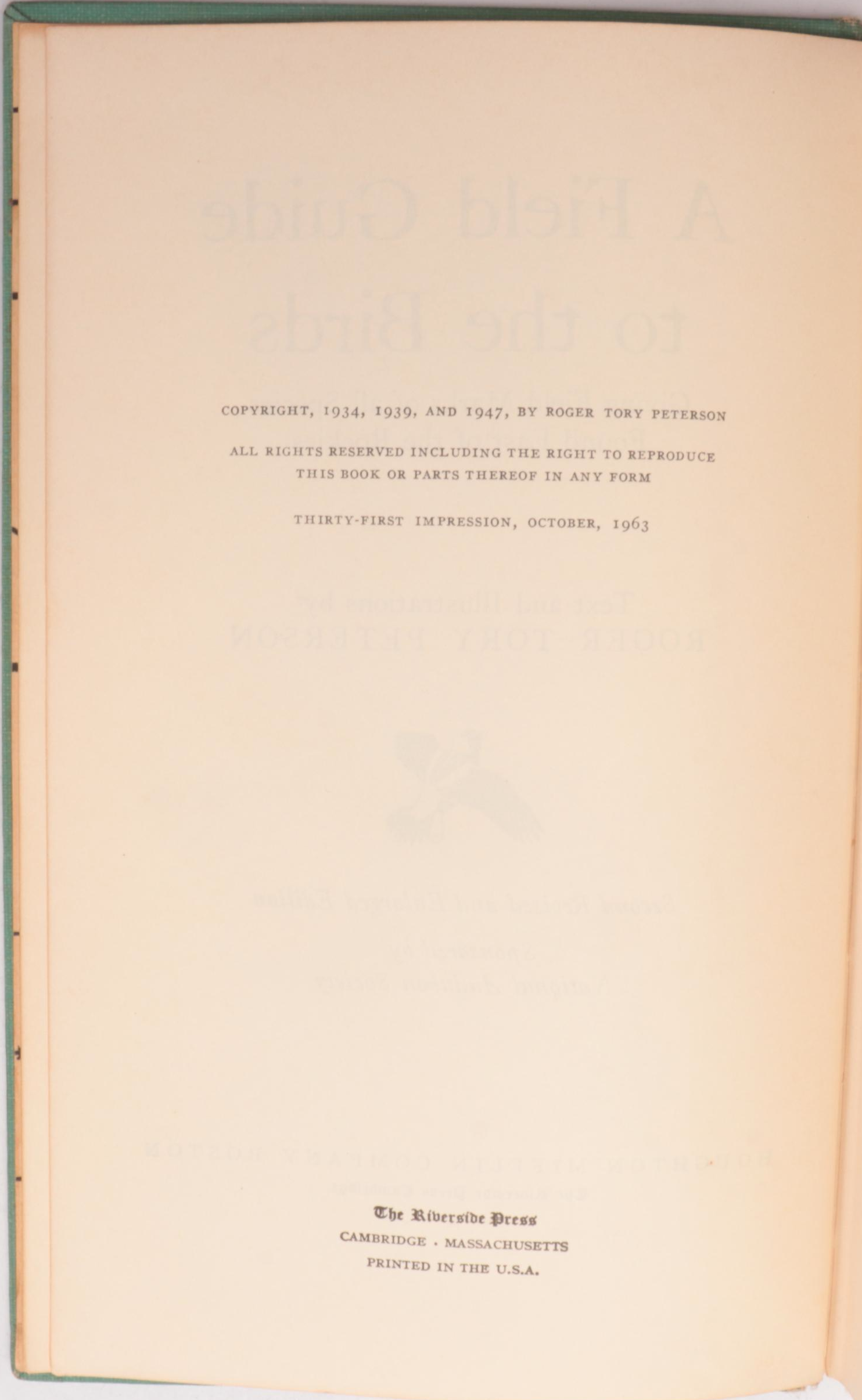 "On Man and Nature," "A Field Guide to the Birds" and Other Vintage Nature Books