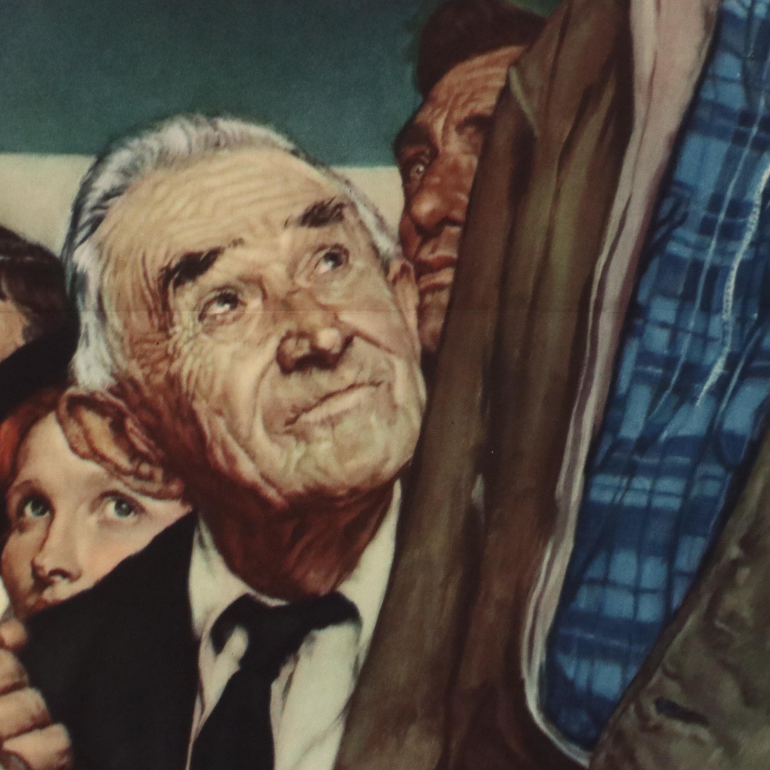 WWII OWI War Bonds Poster After Norman Rockwell "Save Freedom of Speech," 1943