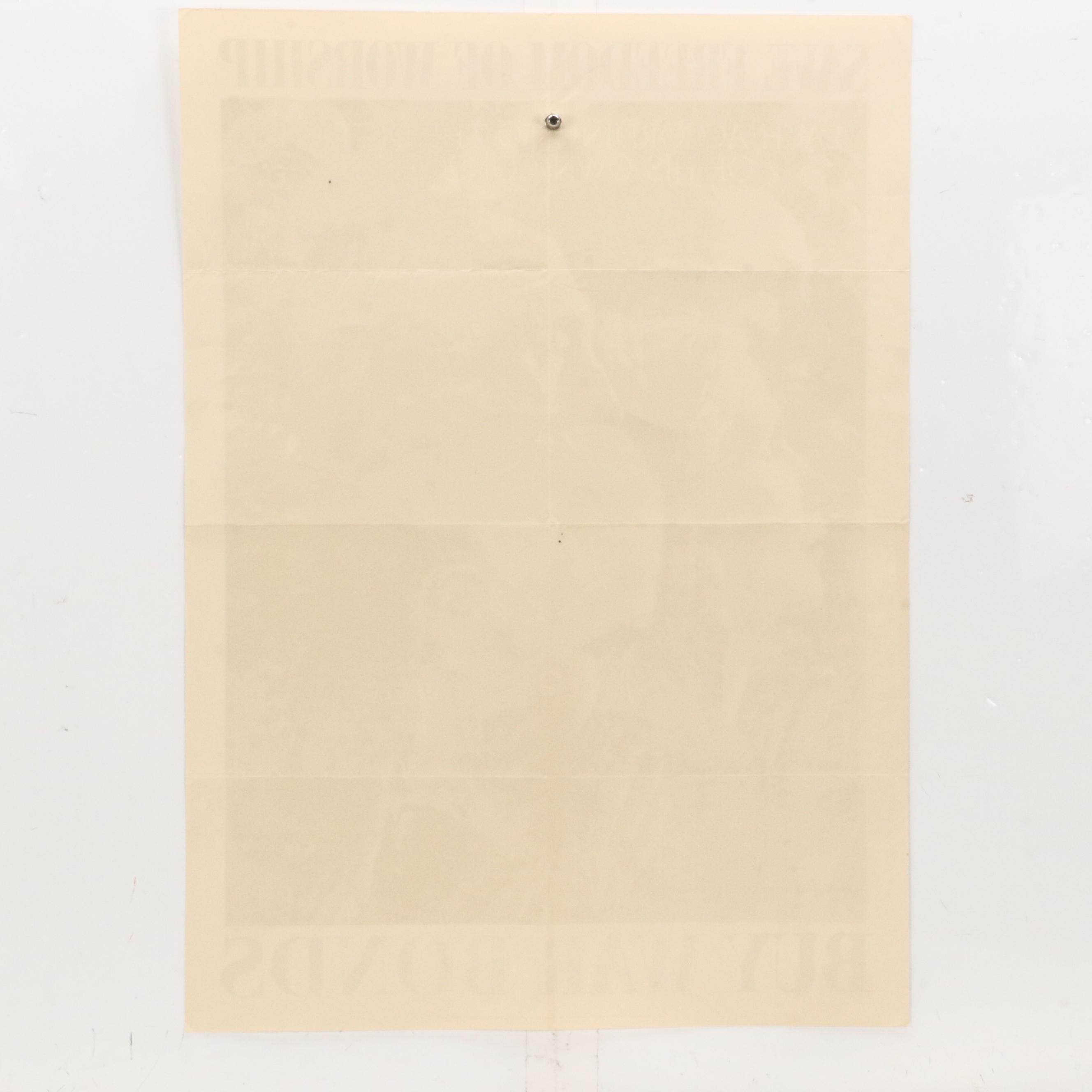 WWII OWI War Bonds Poster After Norman Rockwell "Freedom of Worship," 1943