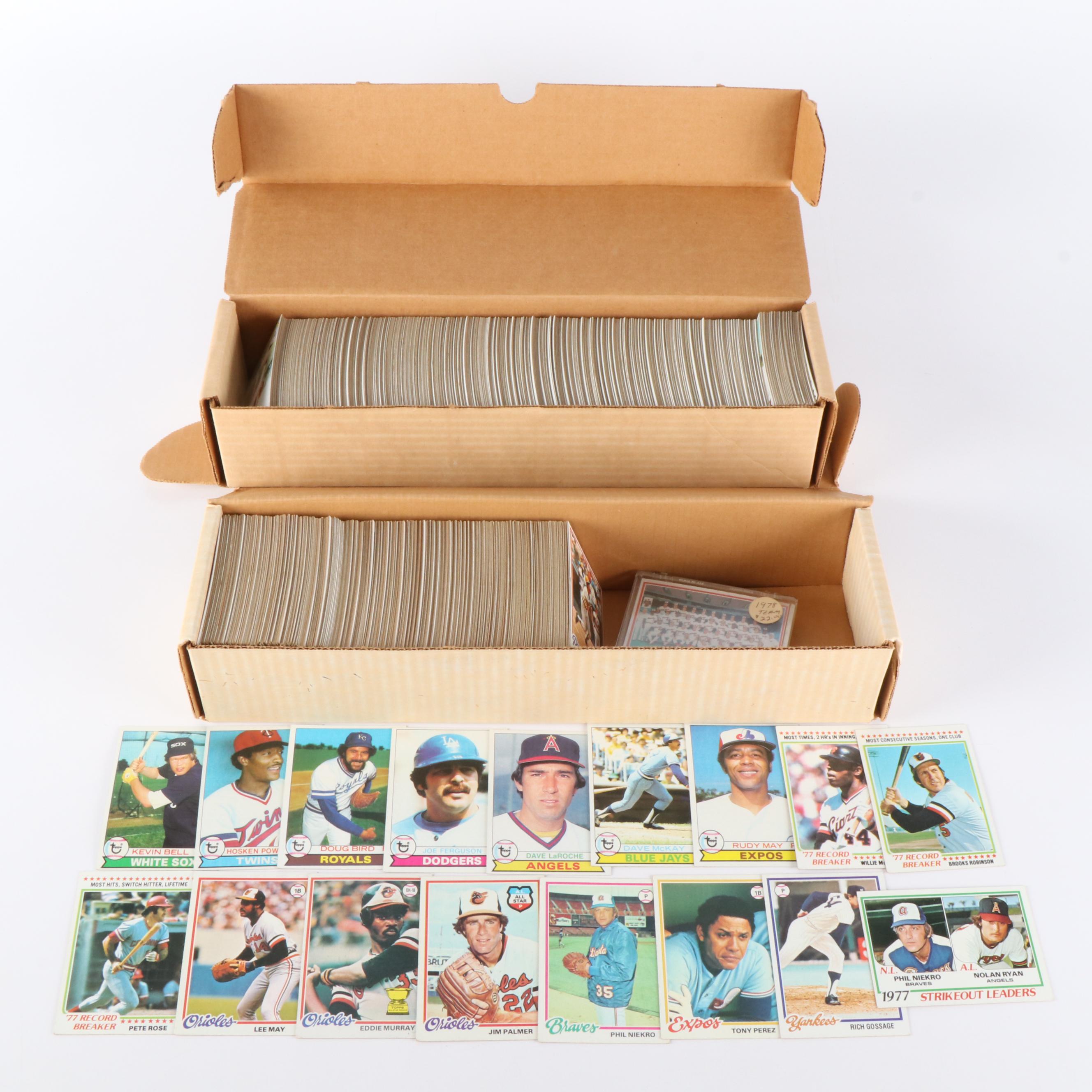 1978 and 1979 Topps Baseball Cards Featuring Eddie Murray Rookie with More