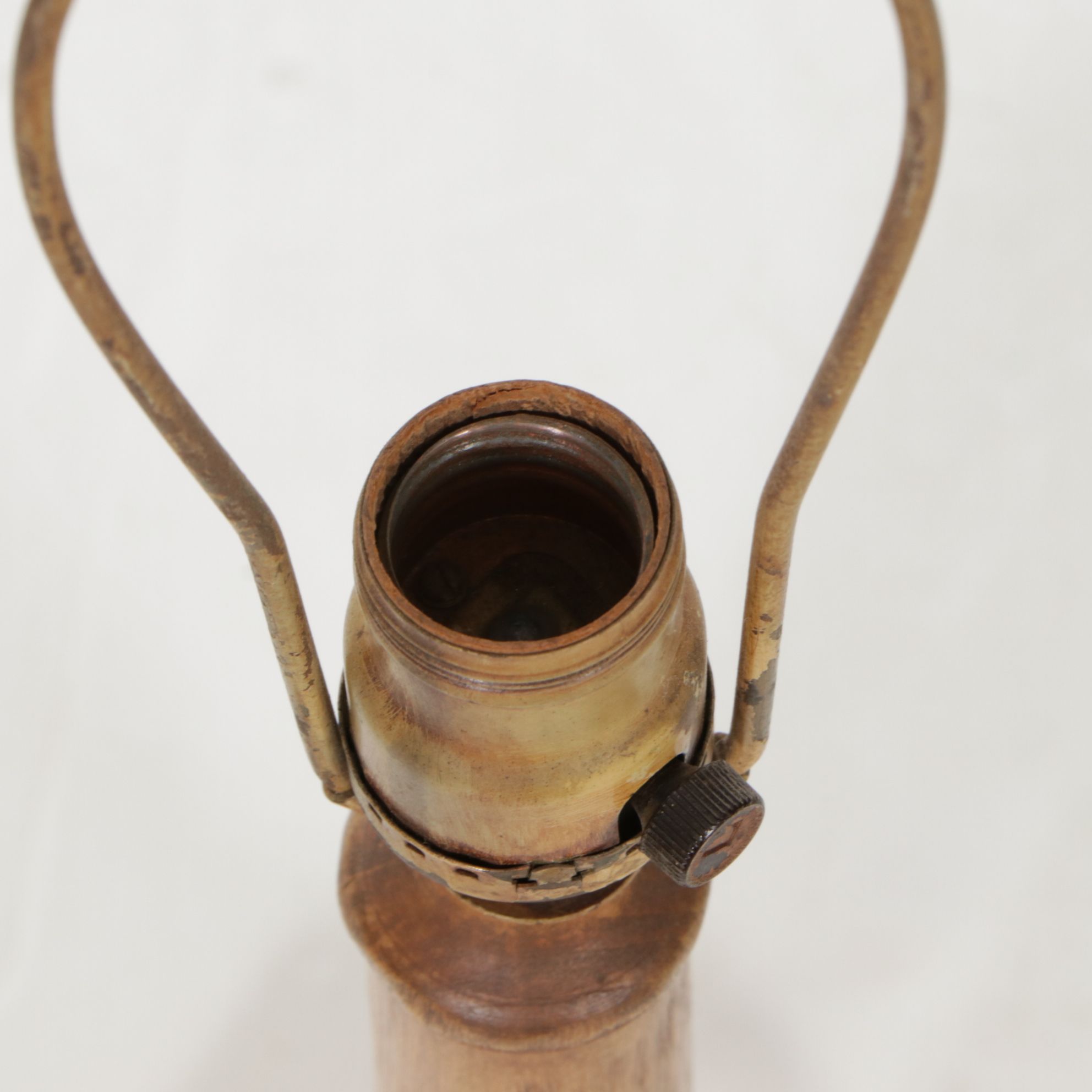 Hand-Painted Floral Wooden Table Lamps