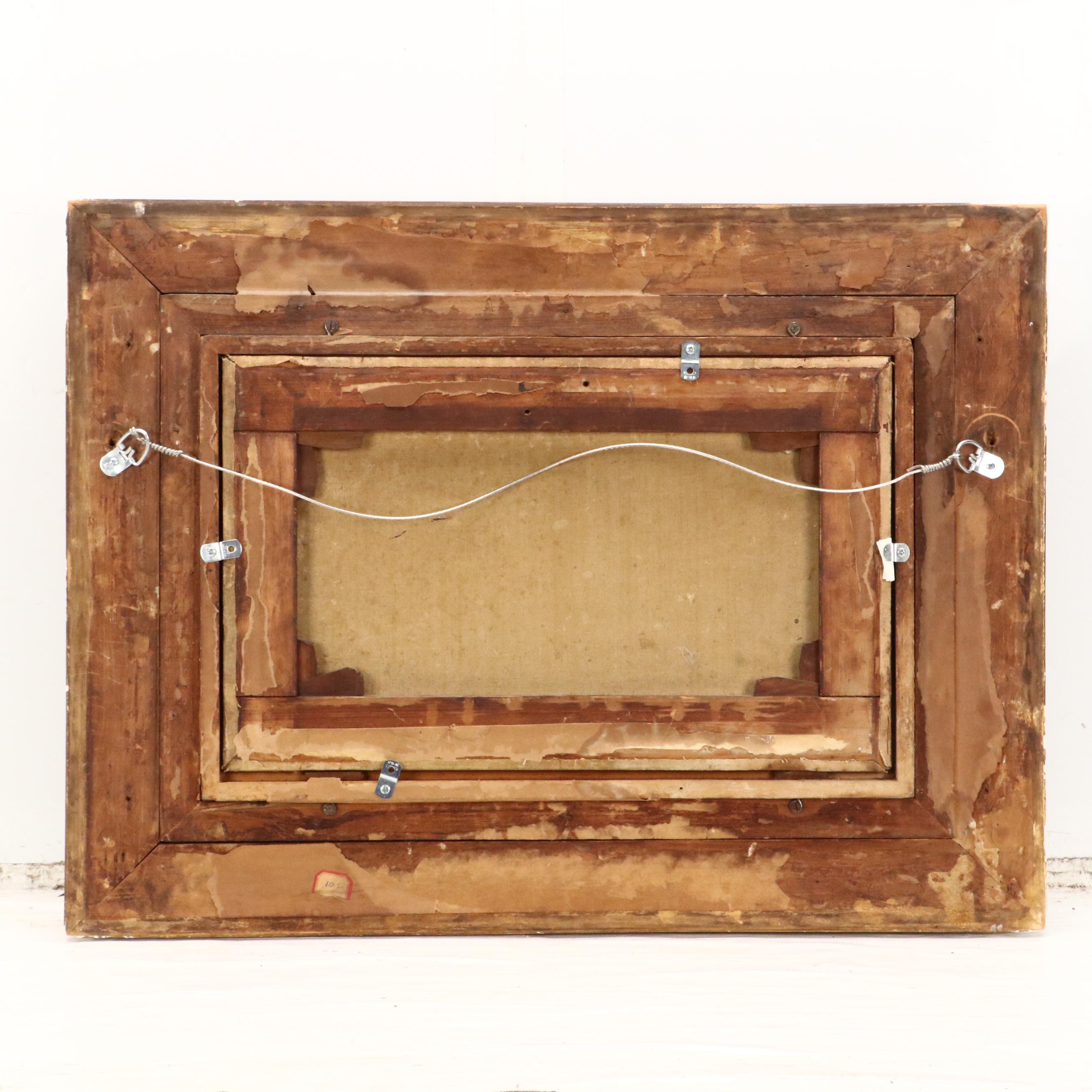 George Vincent Rural Cottage Scene Oil Painting "Northumberland," Early 19th C.