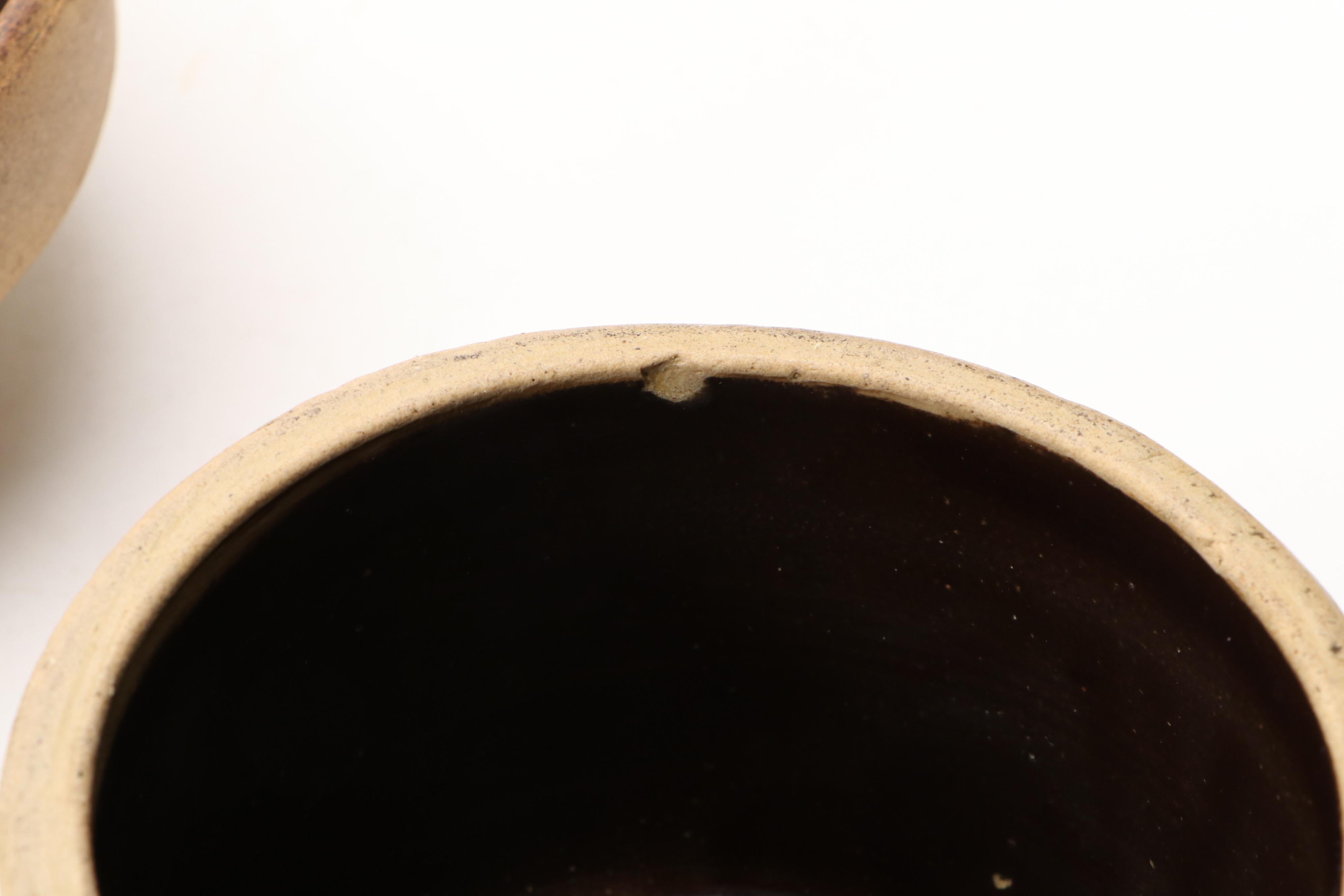 Live Wood Lid Ceramic Canisters