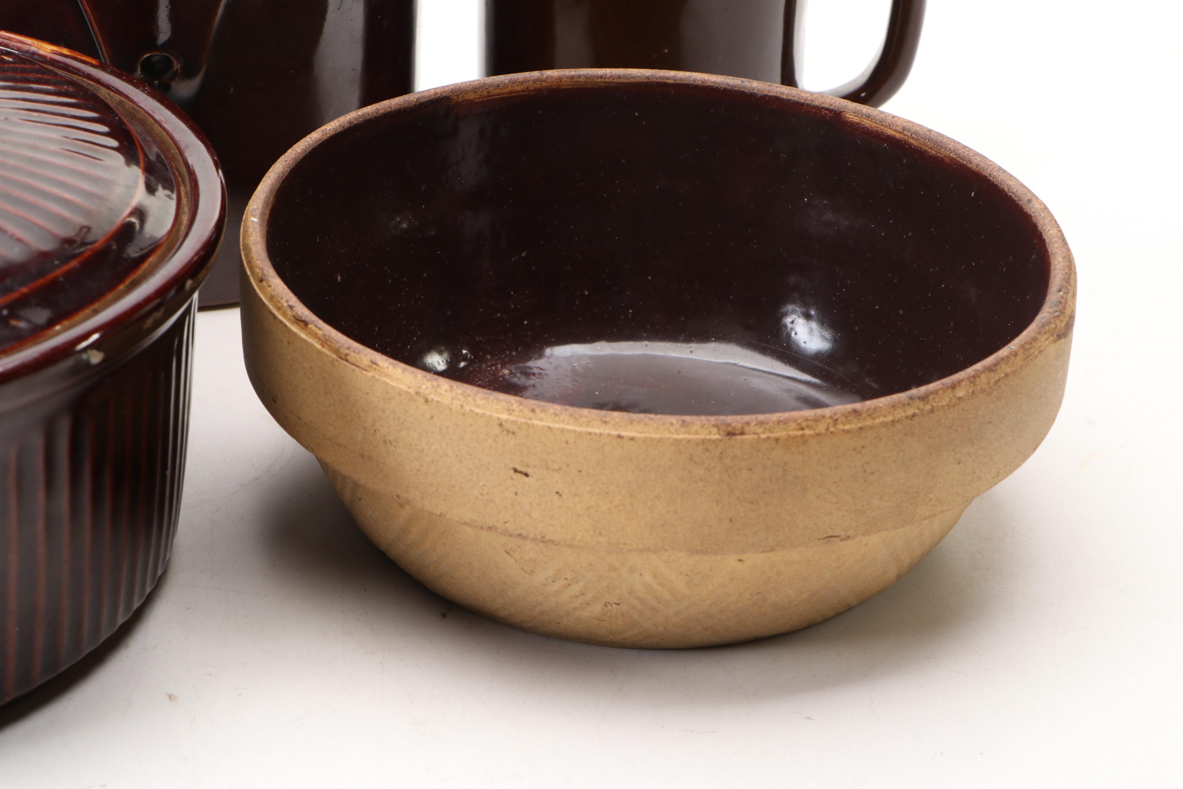 Live Wood Lid Ceramic Canisters