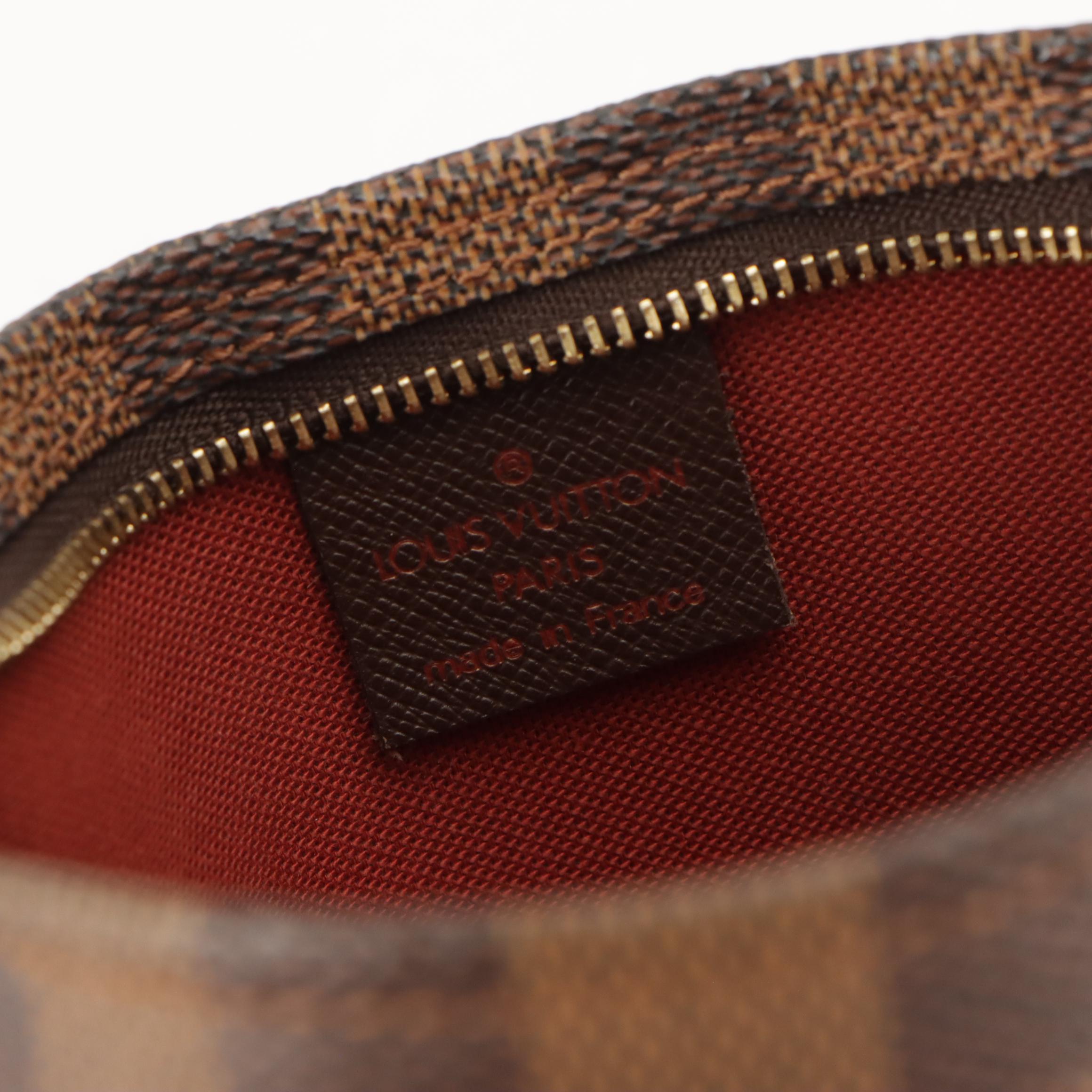 Louis Vuitton Trousse Accessoires Pochette Bag in Damier Ebene Canvas