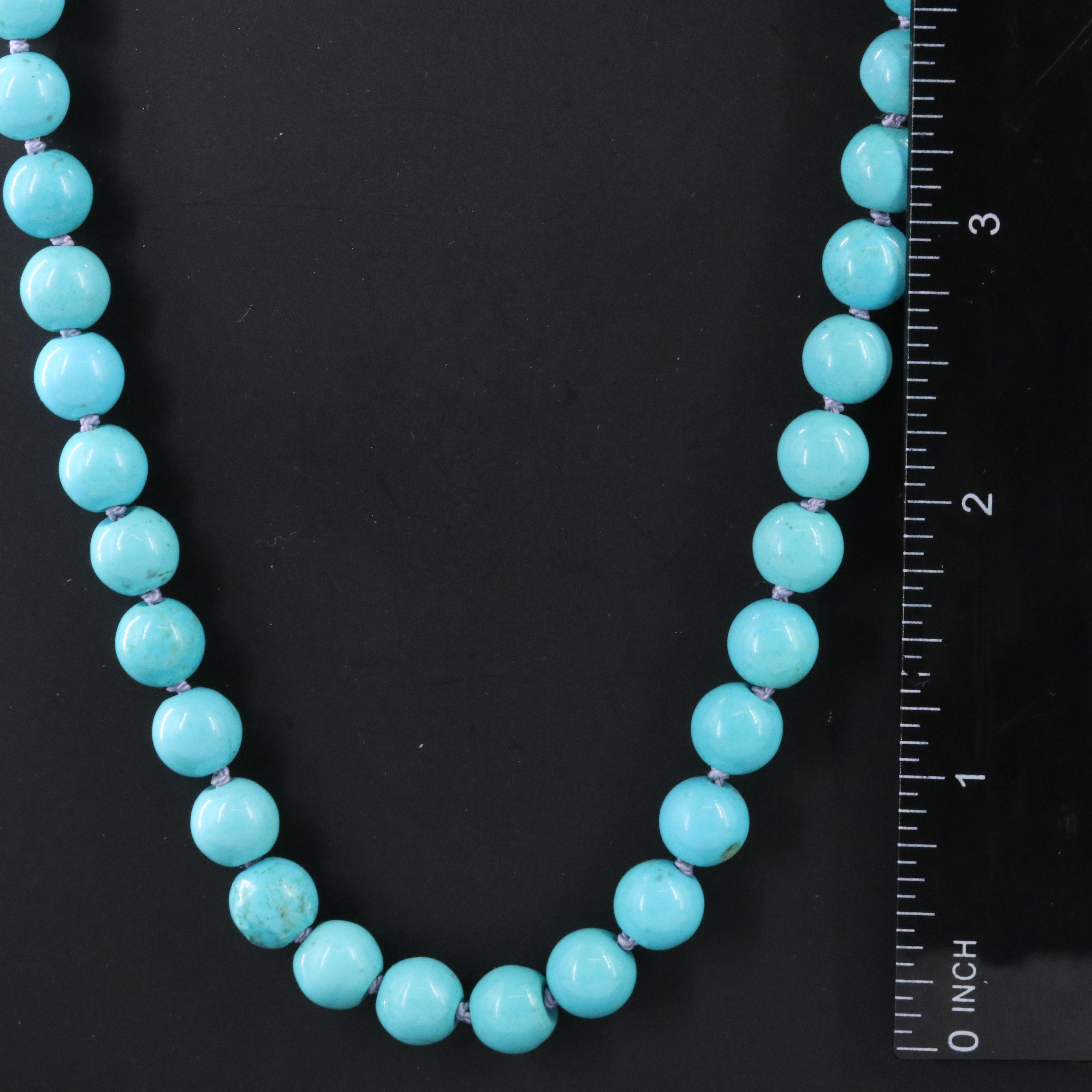 Magnesite Necklace with Sterling Clasp