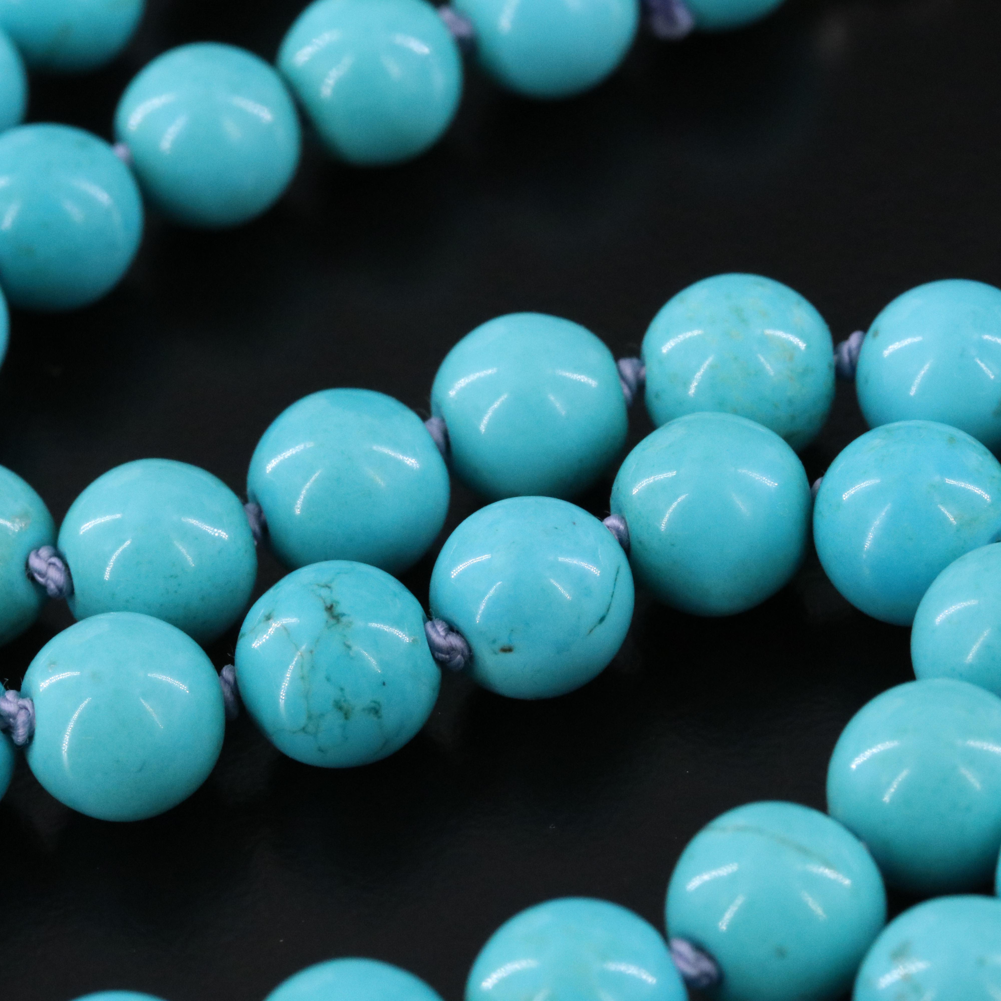 Magnesite Necklace with Sterling Clasp