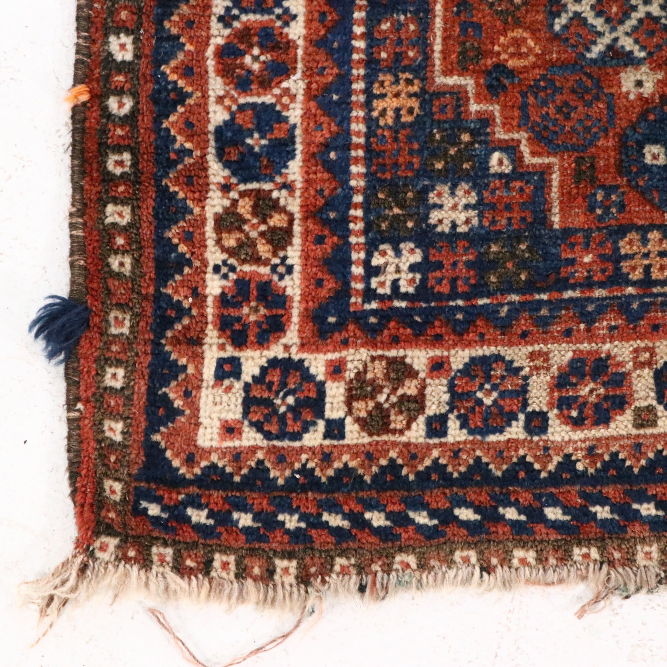 3'7 x 5'2 Hand-Knotted Caucasian Kazak Area Rug