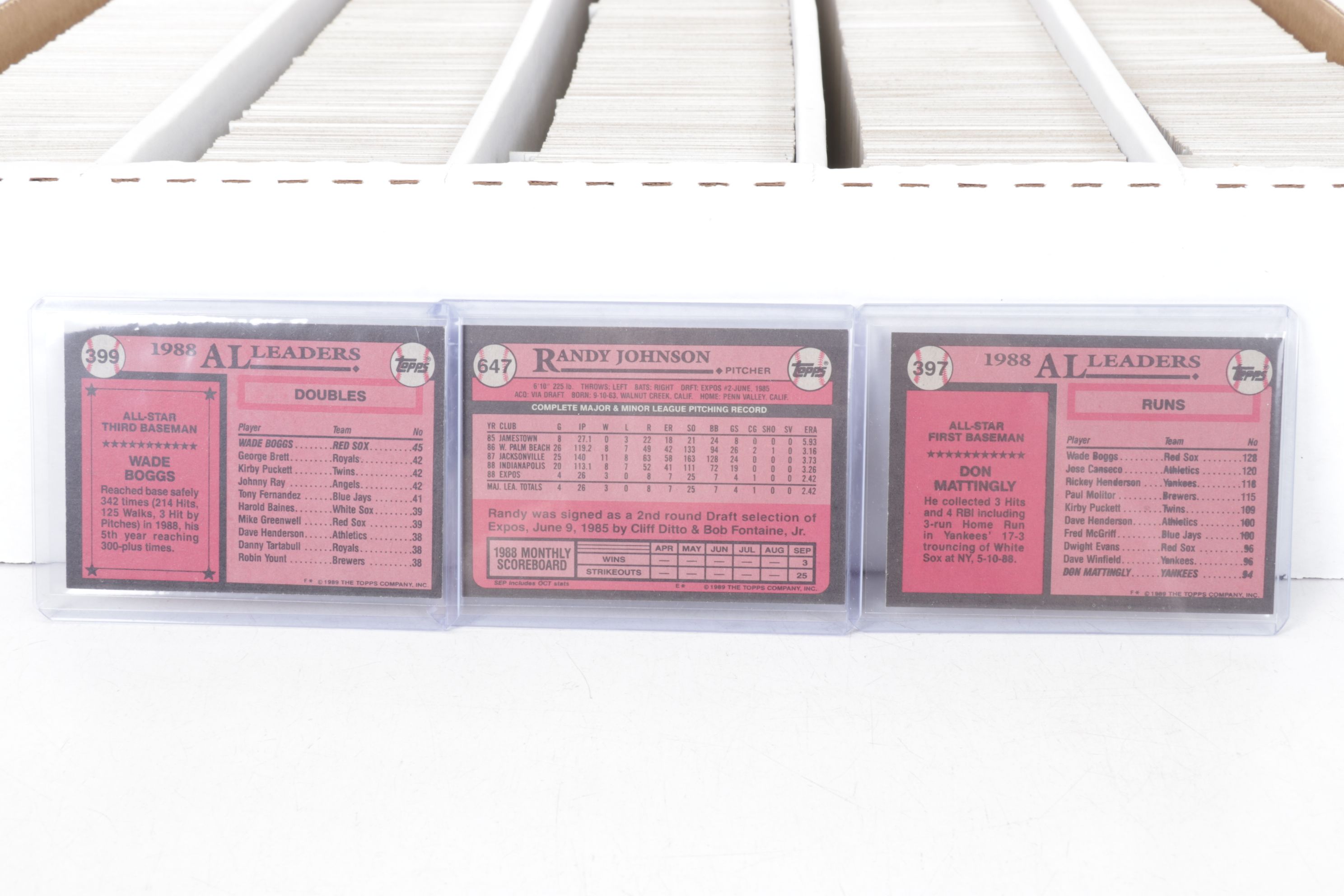 5,000 Mint Condition 1989 Topps Cut Card Storage Vending Case Baseball Cards