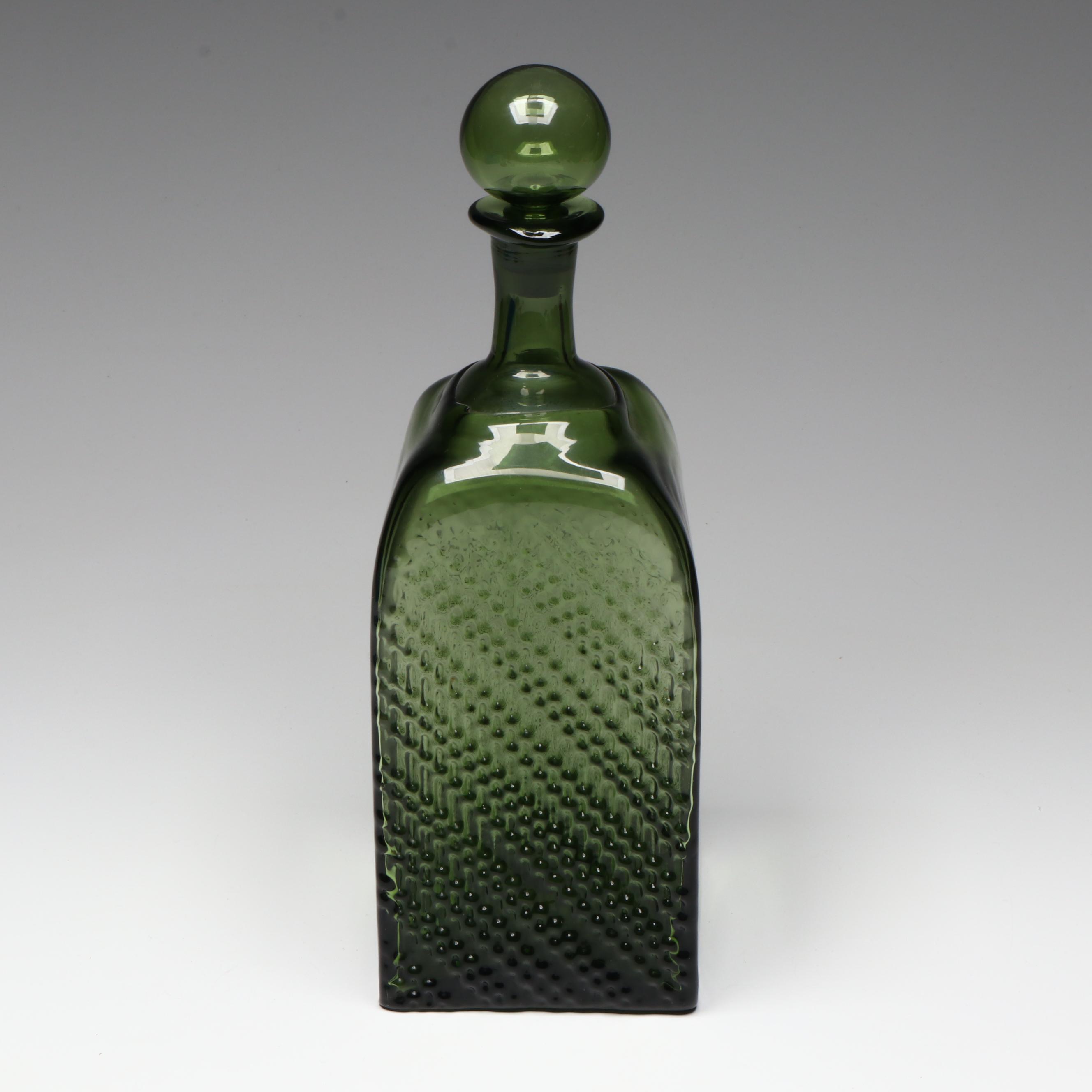 Riihimäki Glassworks Nanny Still Scandinavian Modern Style Glass Decanter