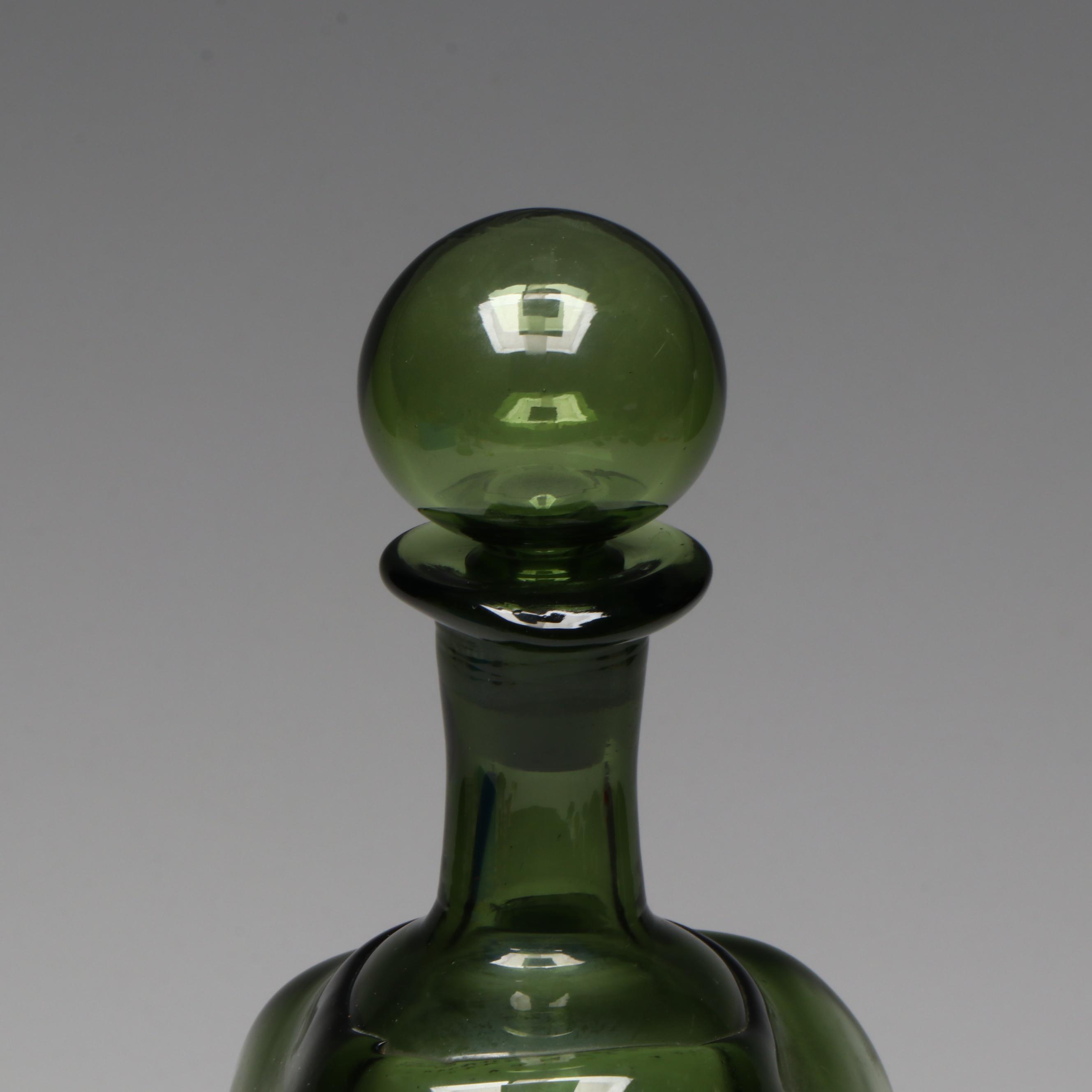 Riihimäki Glassworks Nanny Still Scandinavian Modern Style Glass Decanter