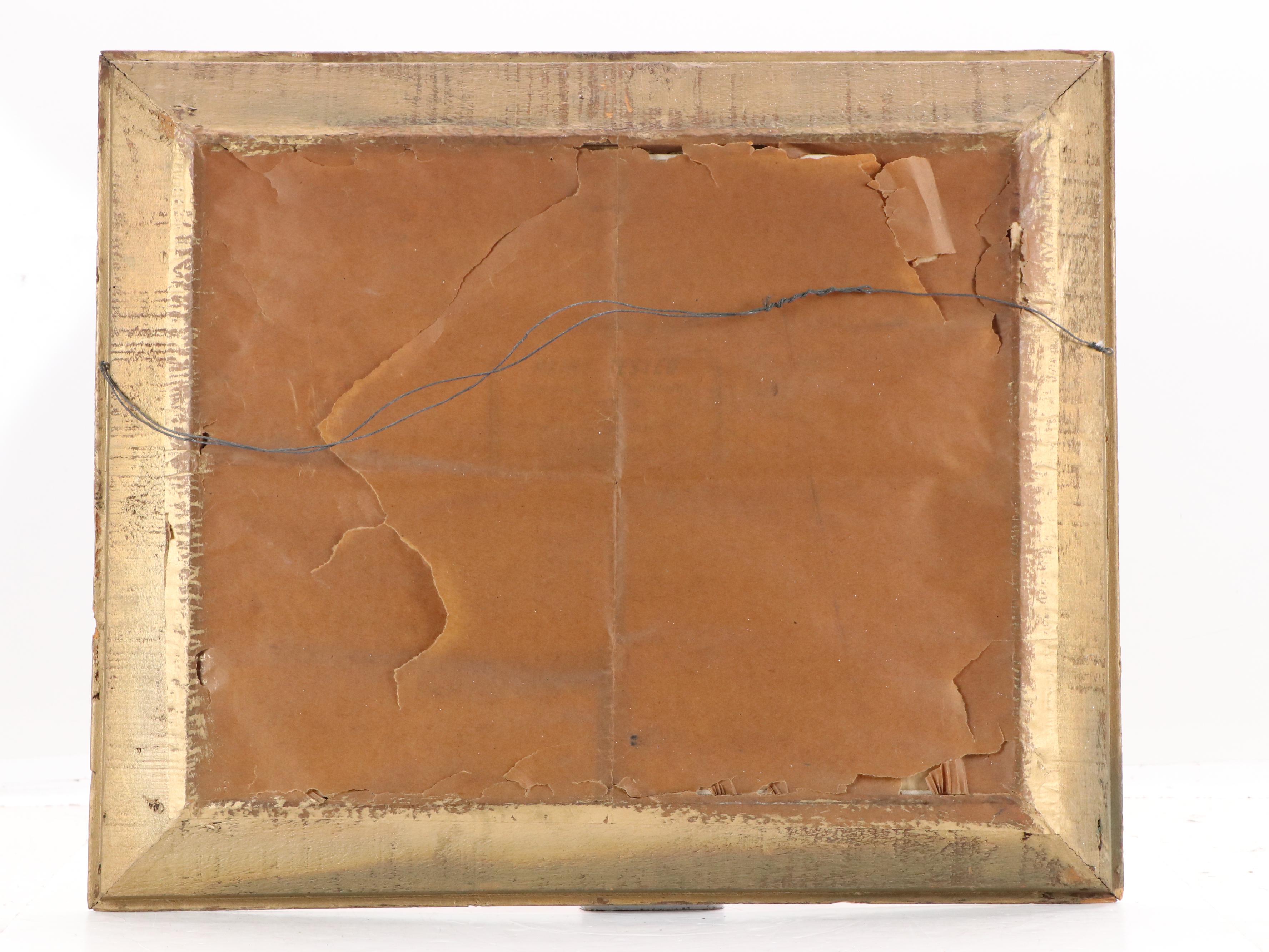 W. Locke Landscape Oil Painting of Brick Oven at Piedmont, Early to Mid-20th C.