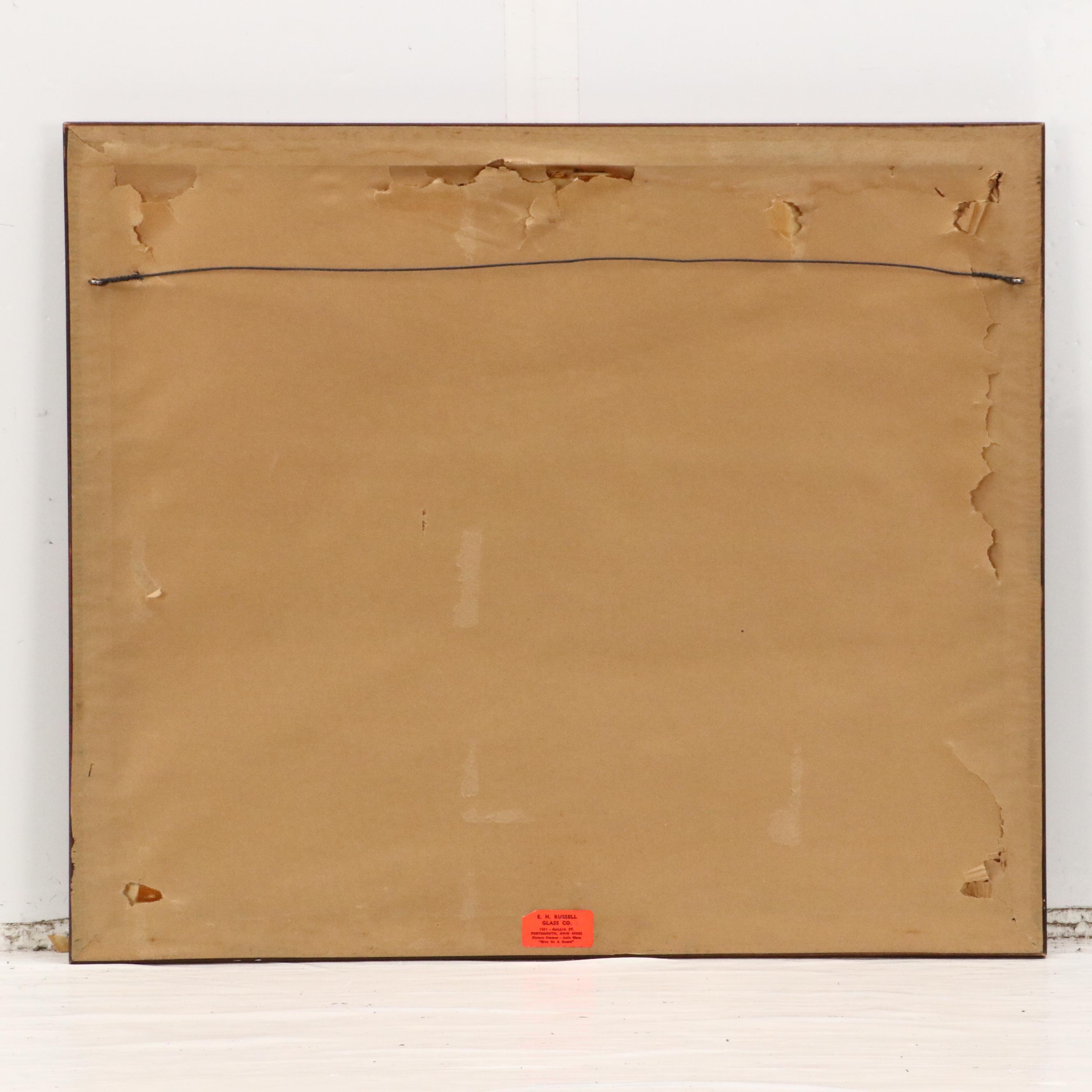 R. Kuntz Oil Painting of Modernist Lighthouse Scene, 1970