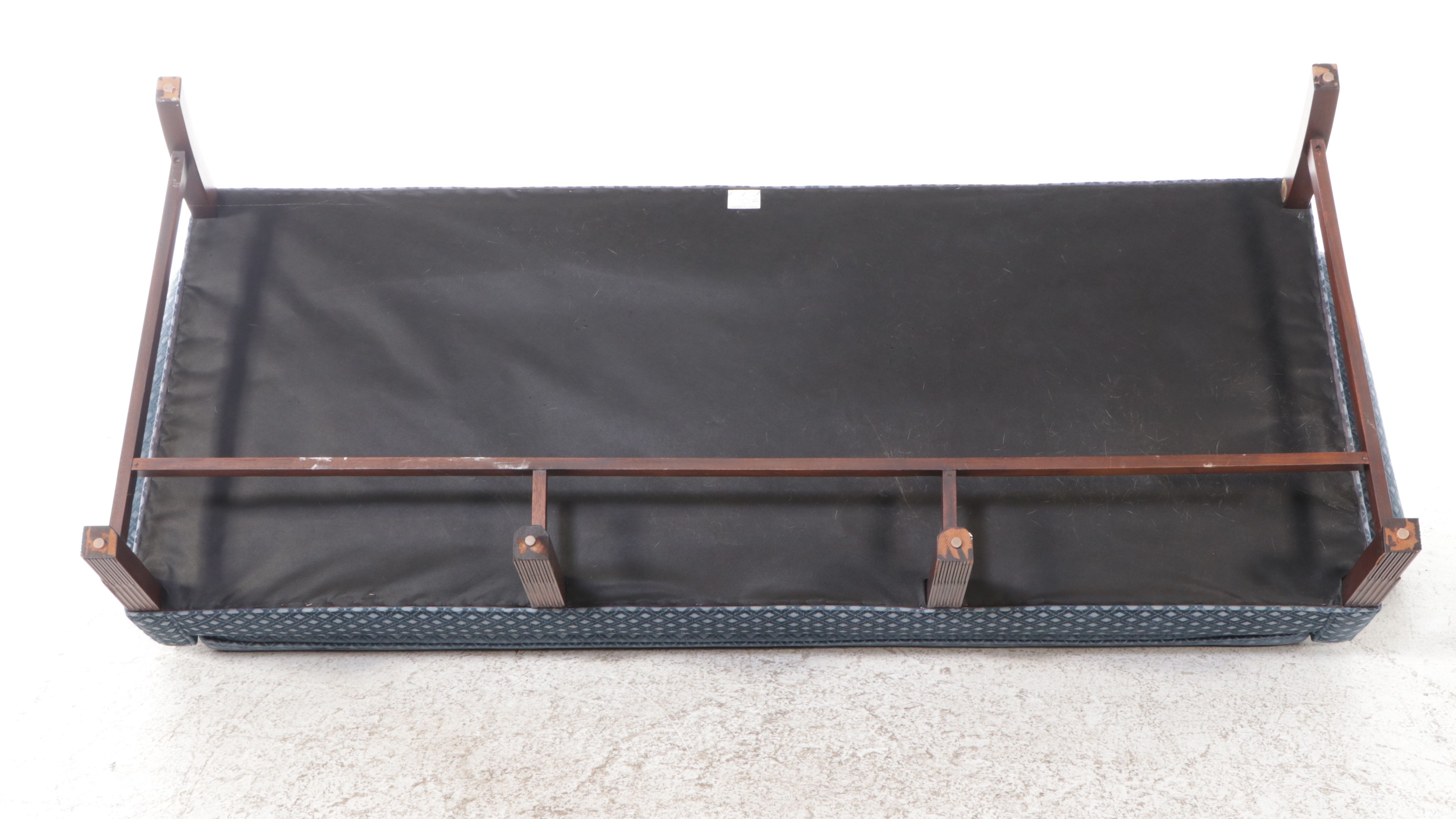 Stickley George III Style Blue Upholstered Sofa