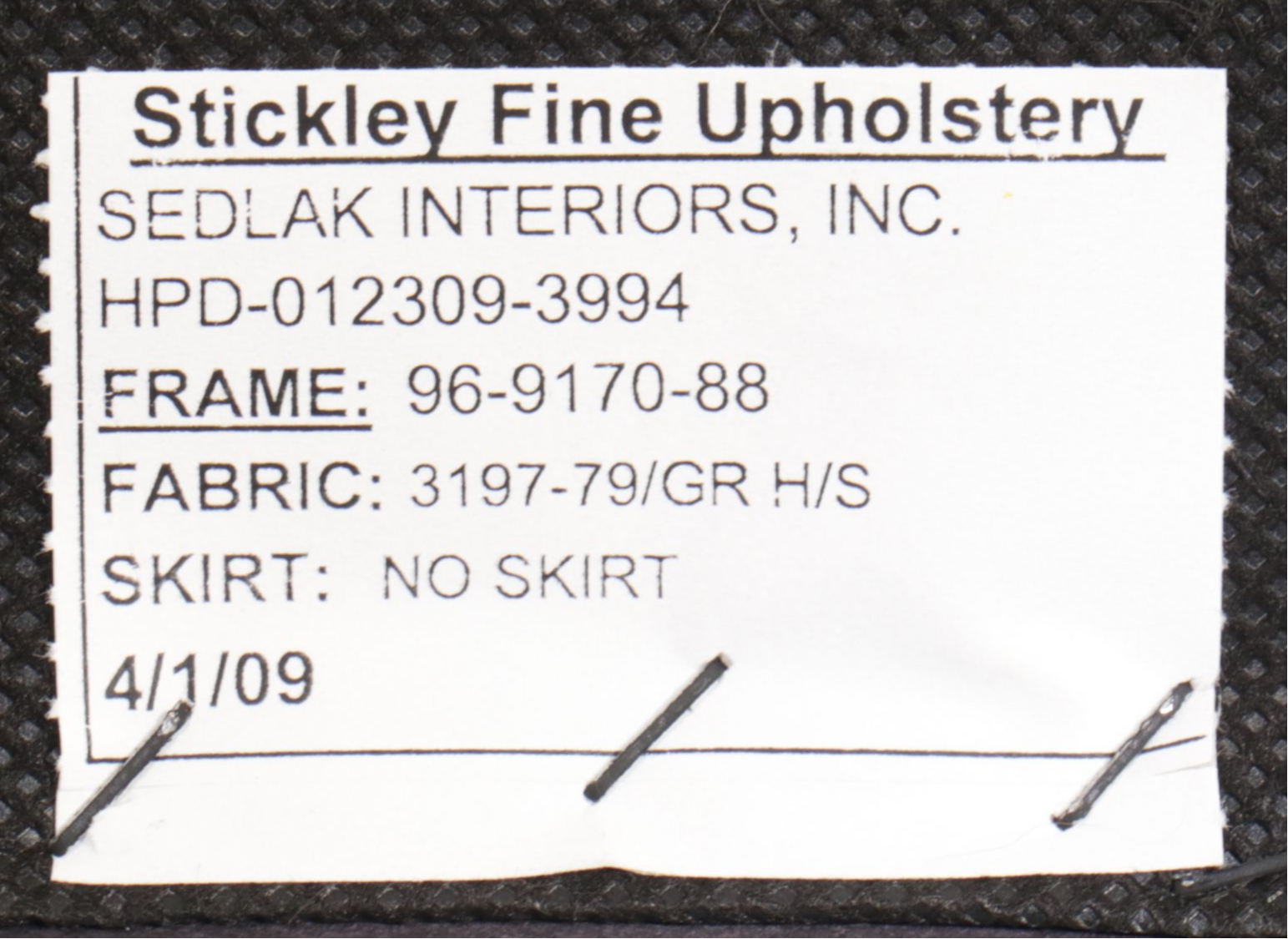 Stickley George III Style Blue Upholstered Sofa