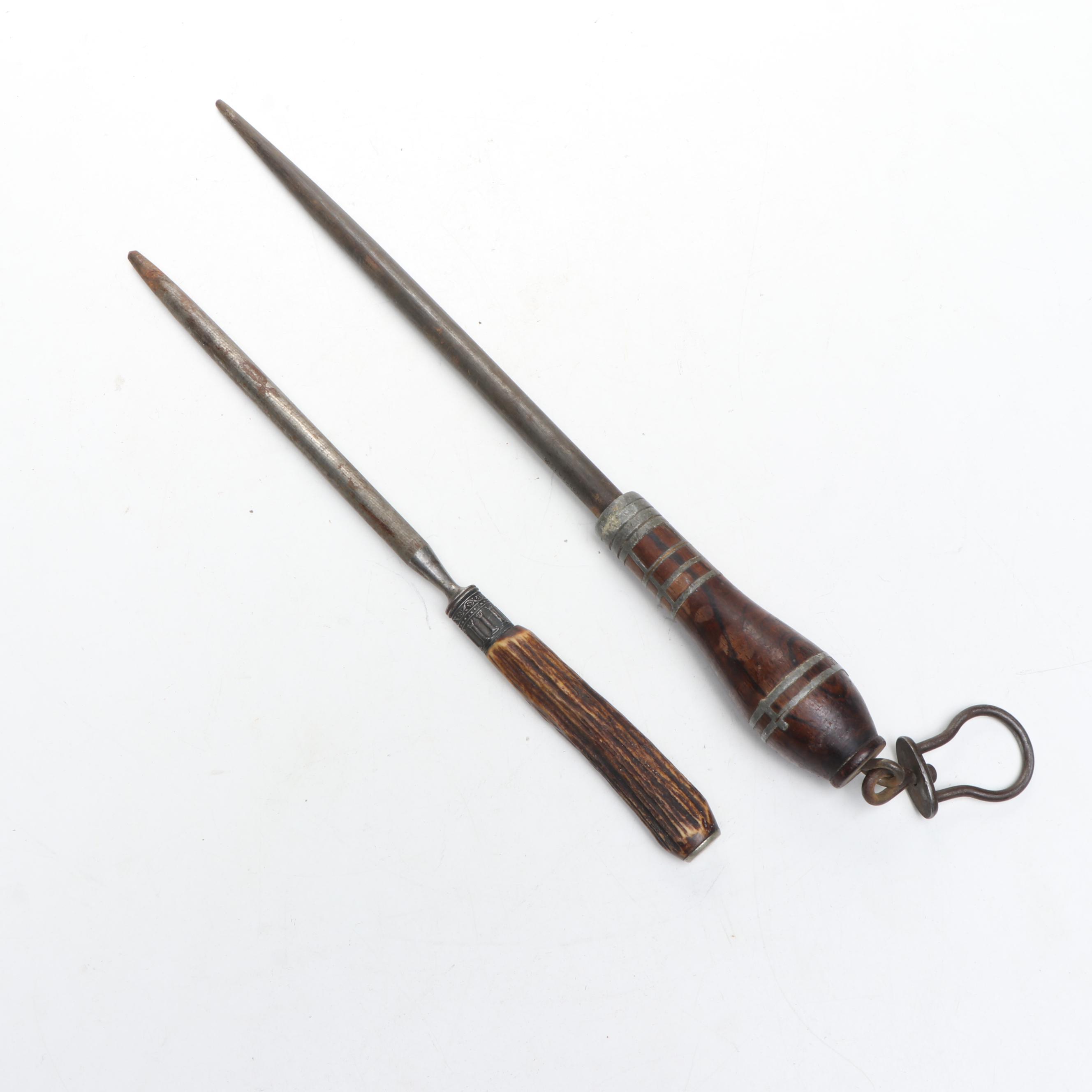 D. Peres Kitchen Shears and Forgecraft Knifes with Antler Handled Utensils