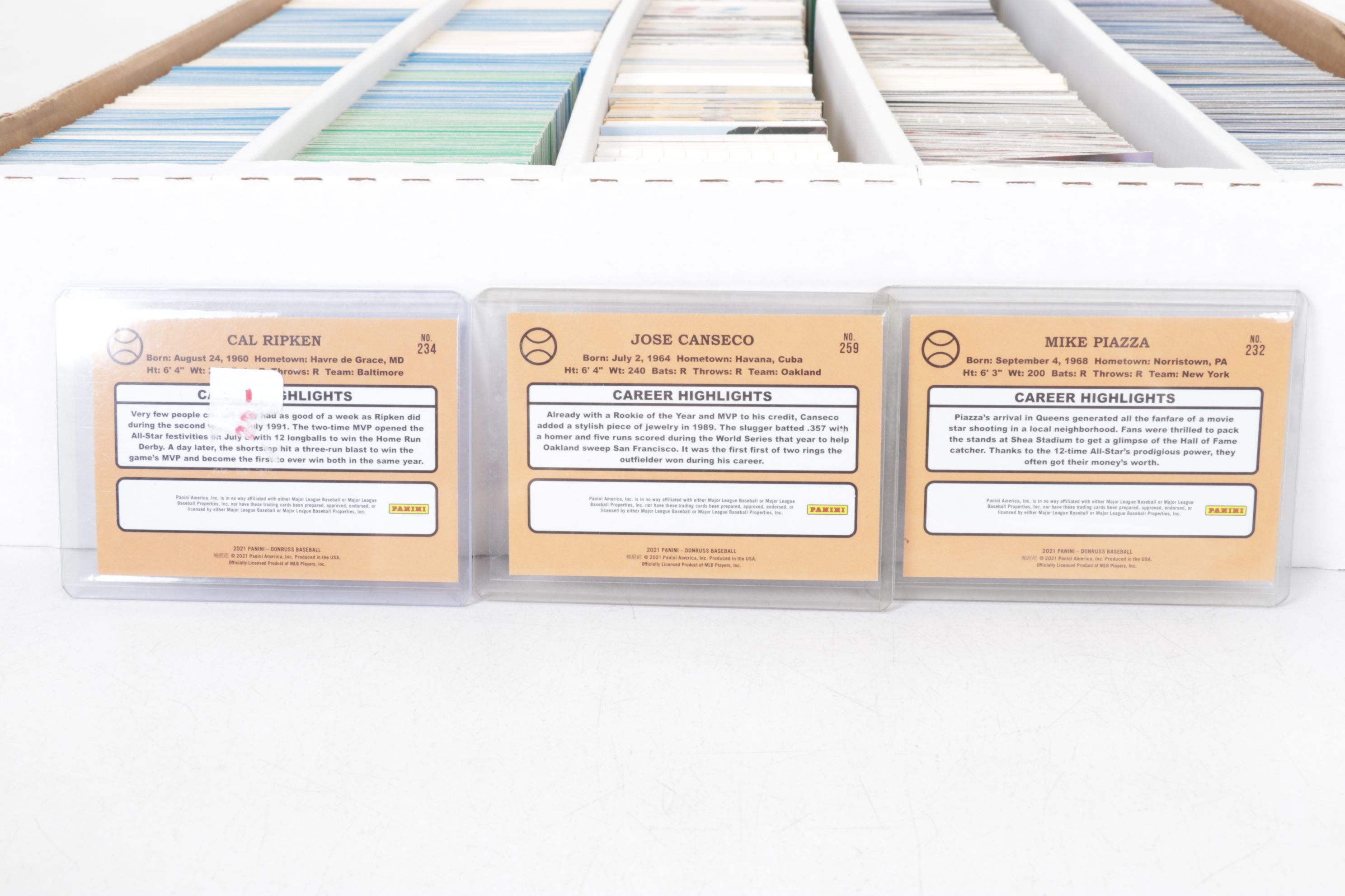 5,000 Mint Condition Topps, Donruss and Fleer Baseball Cards, 1986-1994