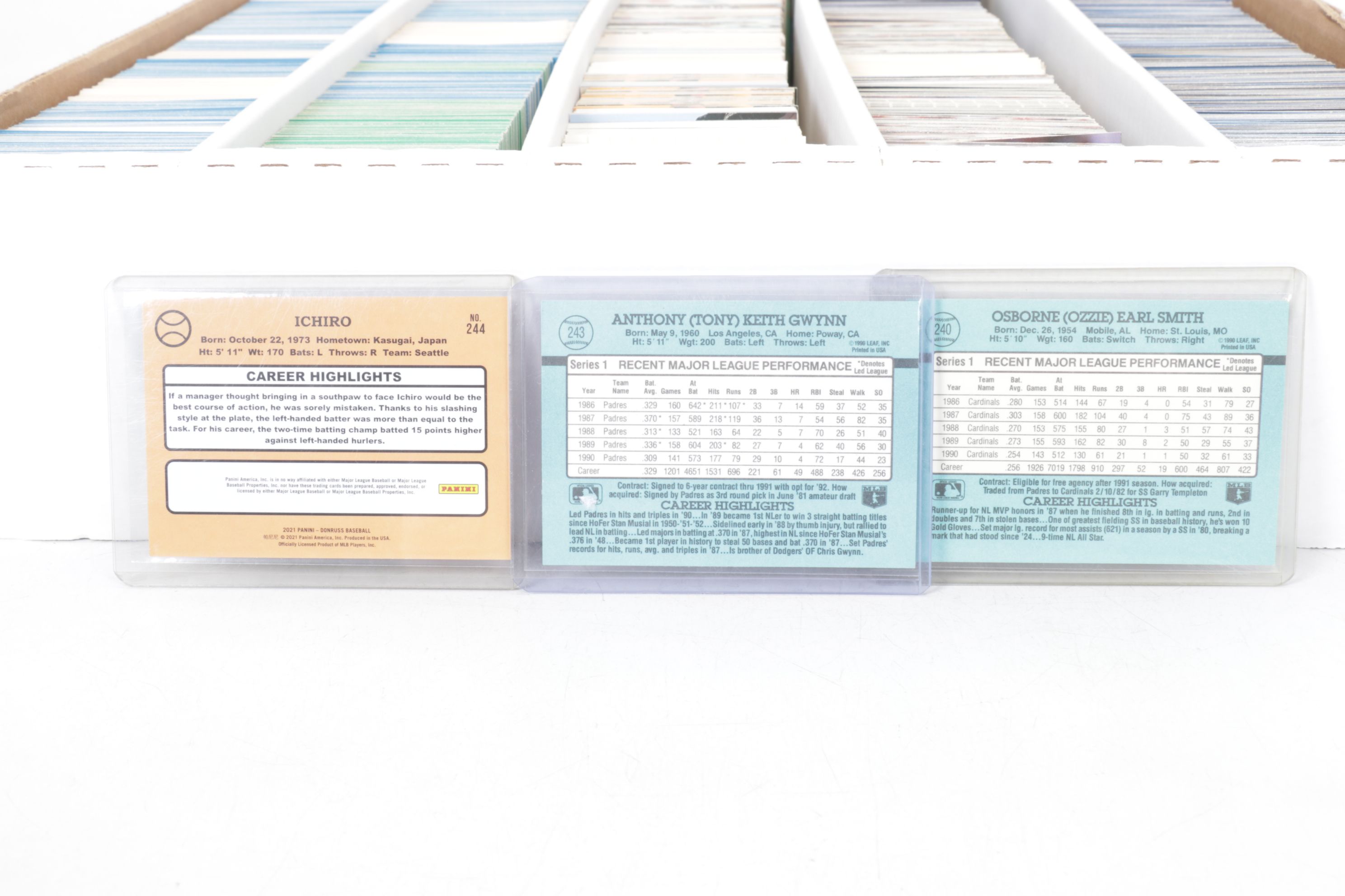 5,000 Mint Condition Topps, Donruss and Fleer Baseball Cards, 1986-1994