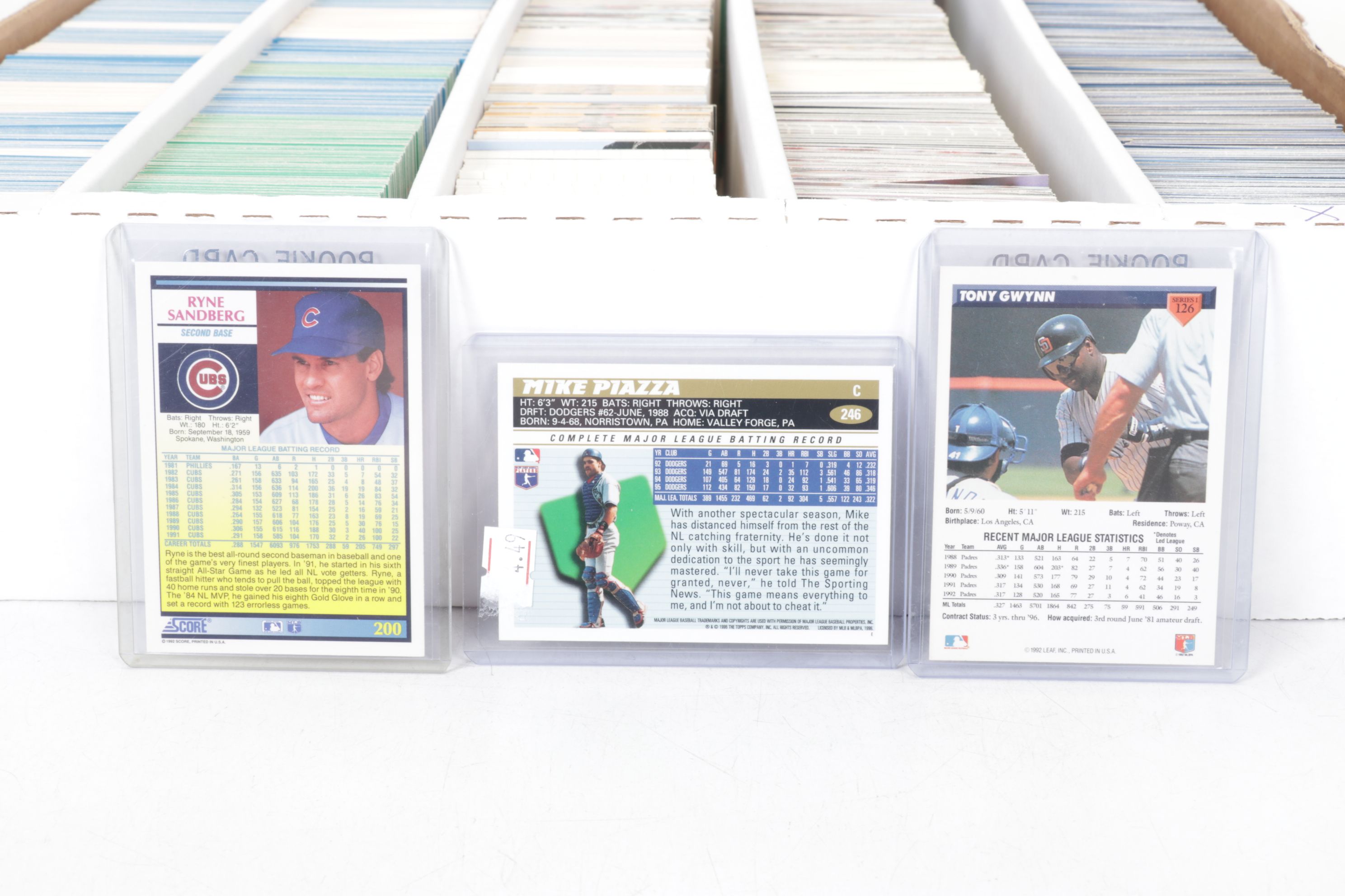 5,000 Mint Condition Topps, Donruss and Fleer Baseball Cards, 1986-1994