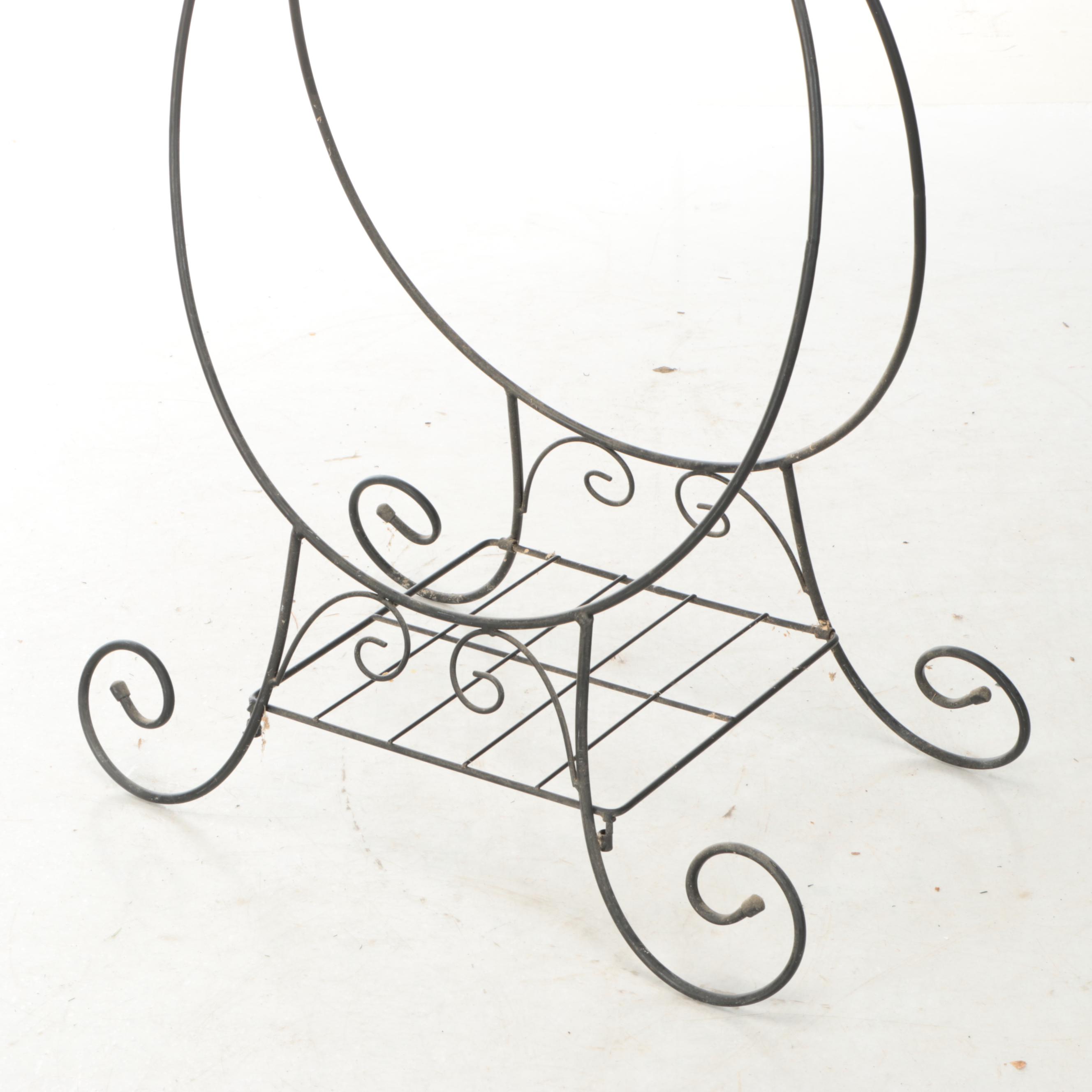 Victorian Style Wrought Metal Plant Stand