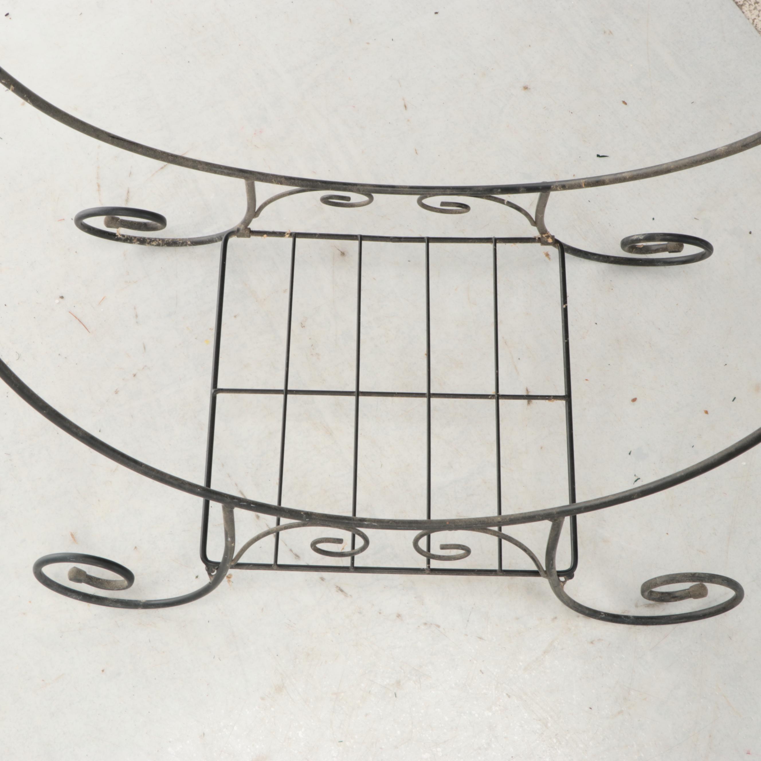 Victorian Style Wrought Metal Plant Stand